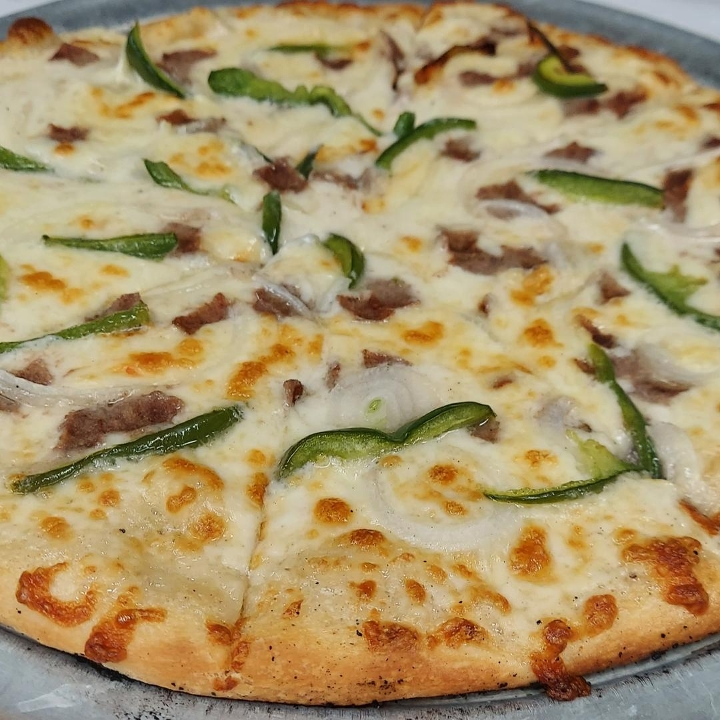 10" PHILLY CHEESE STEAK PIZZA
