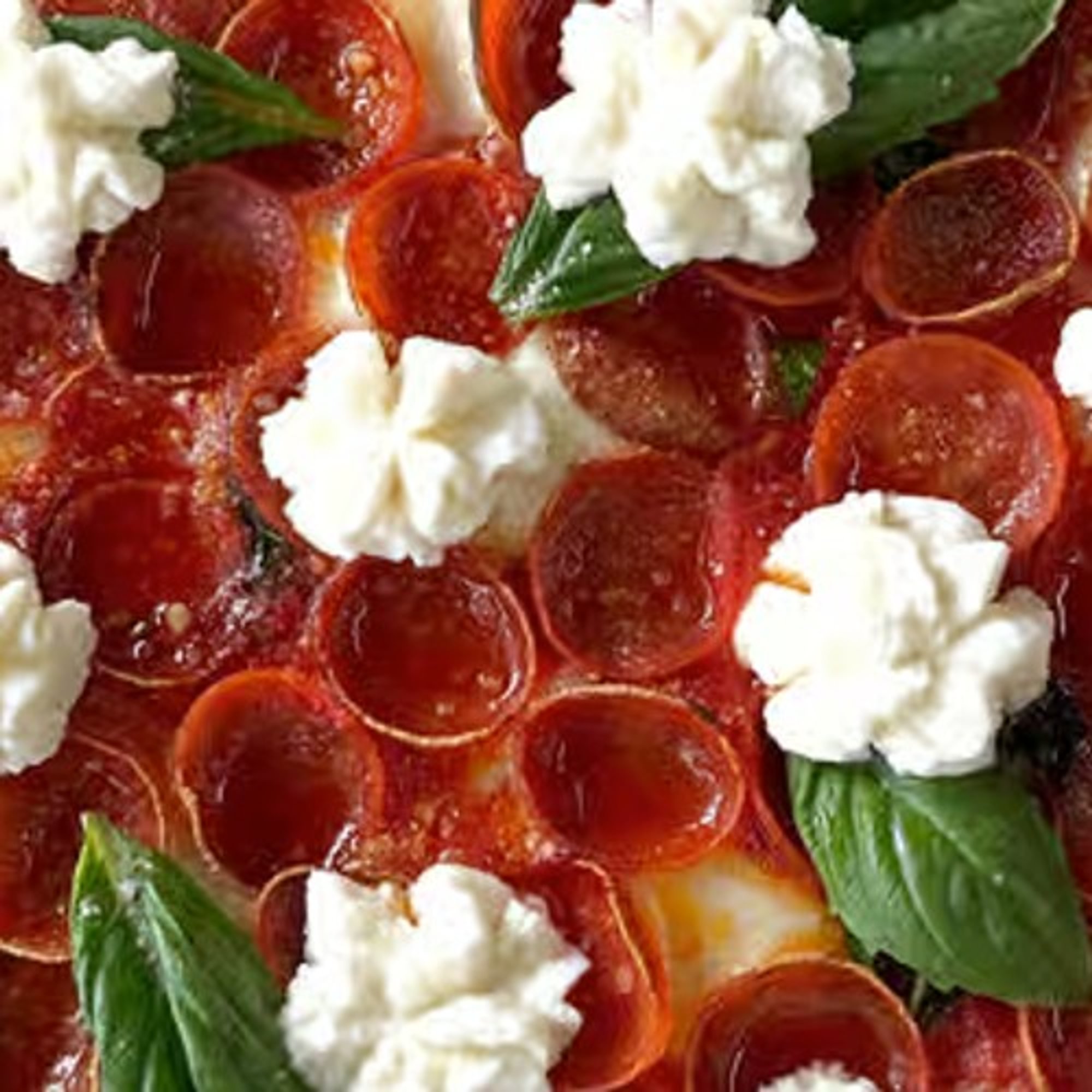 Double Pepperoni Margherita and Honey Ricotta