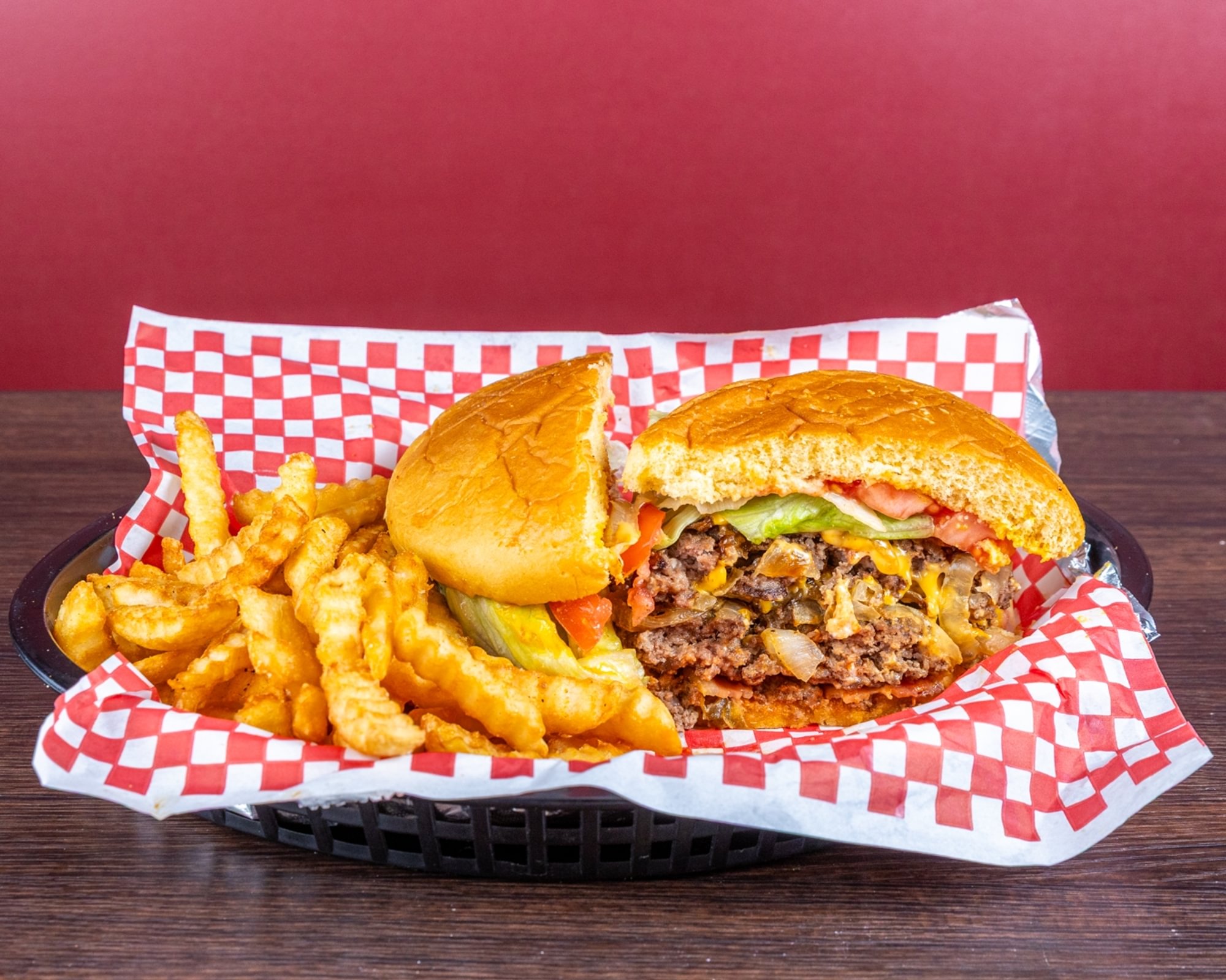 Monster Burger w-Fries