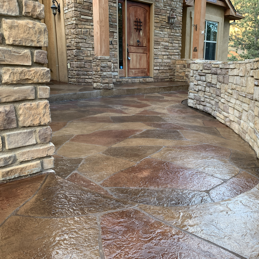 Flagstone concrete resurfacing