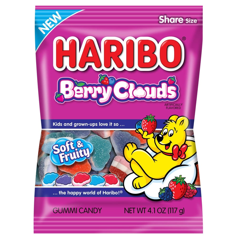 Haribo Berry Clouds 3.1oz Gummi Candy