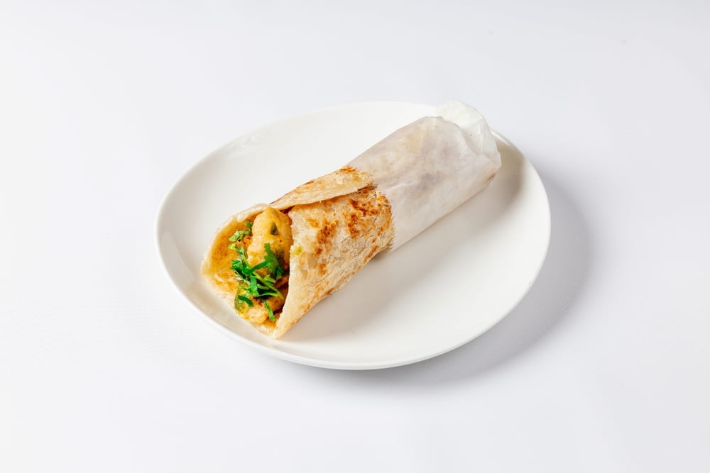 Crispy Cauliflower Kathi Roll