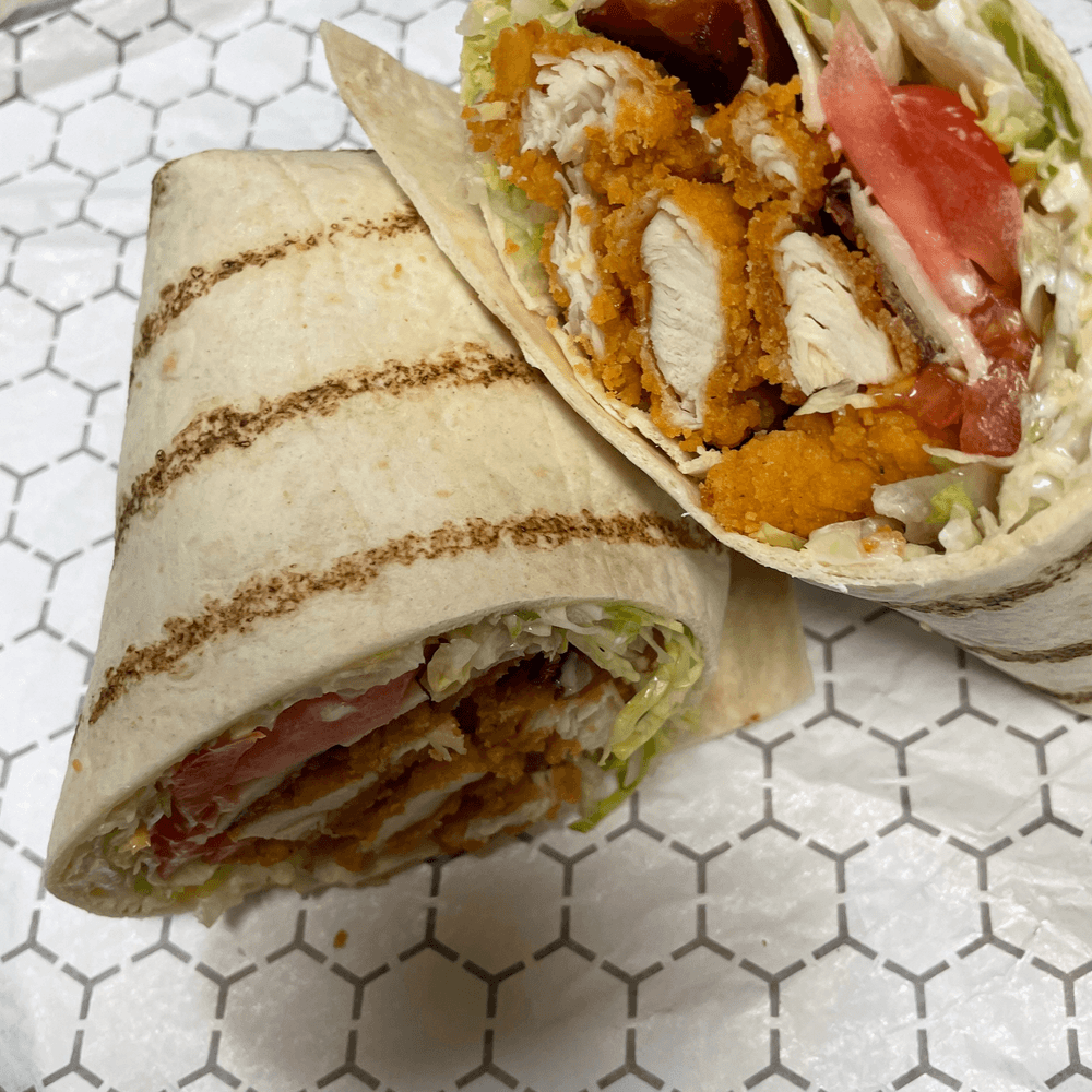 Greek Crispy Chicken Wrap