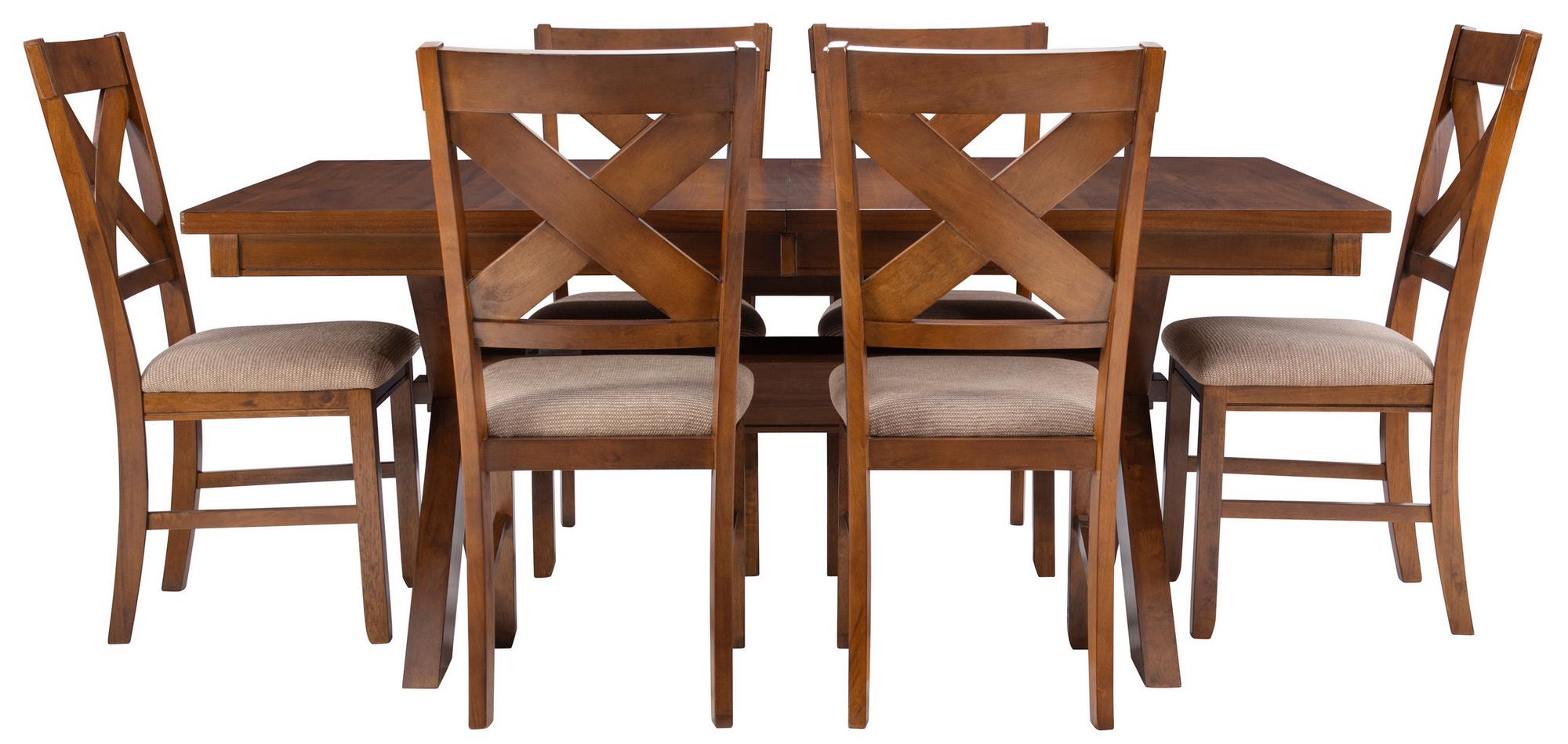 Kraven Dark Hazelnut 7 - Piece Dining Set