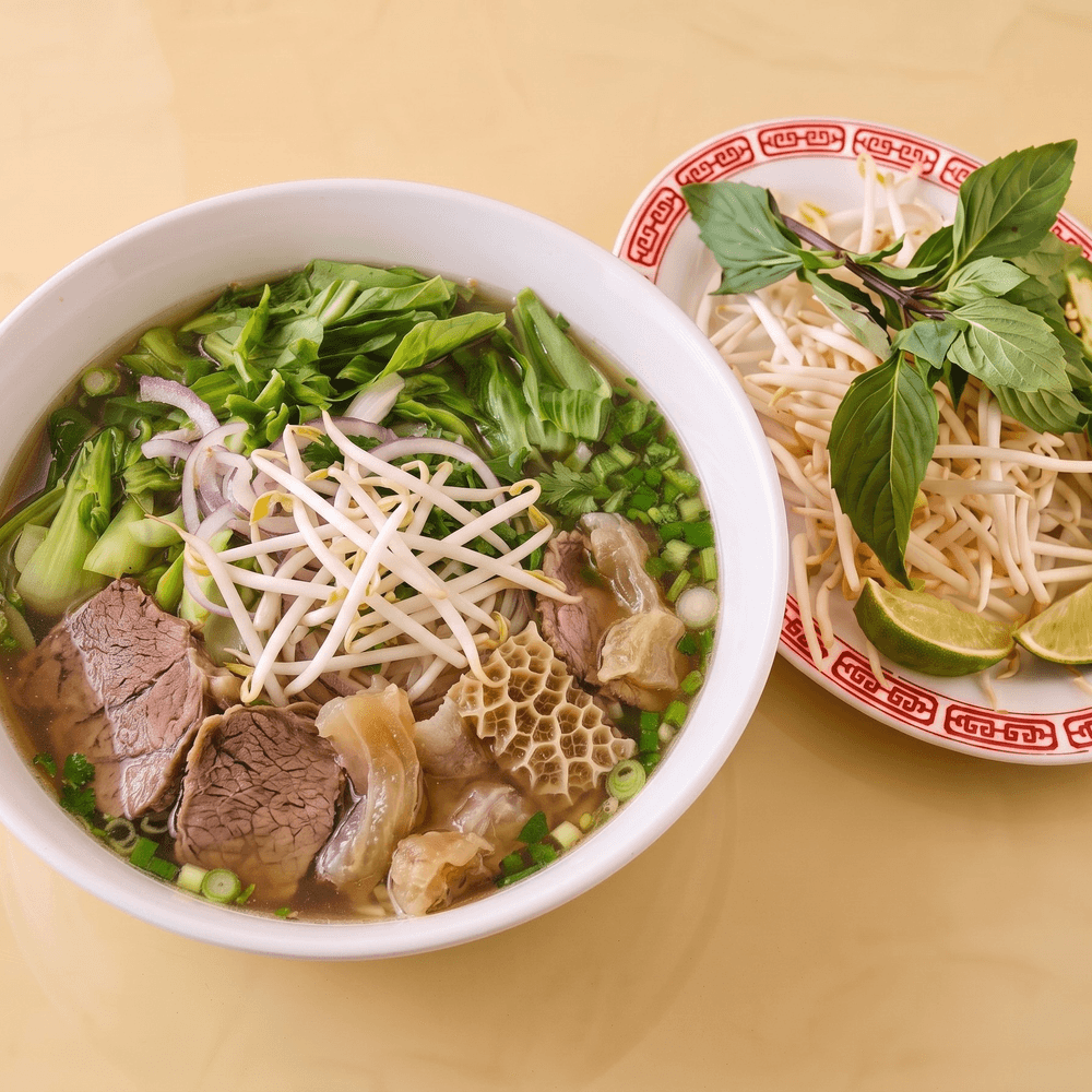 Well Done, Brisket Tendon, and Tripe Pho Bowl