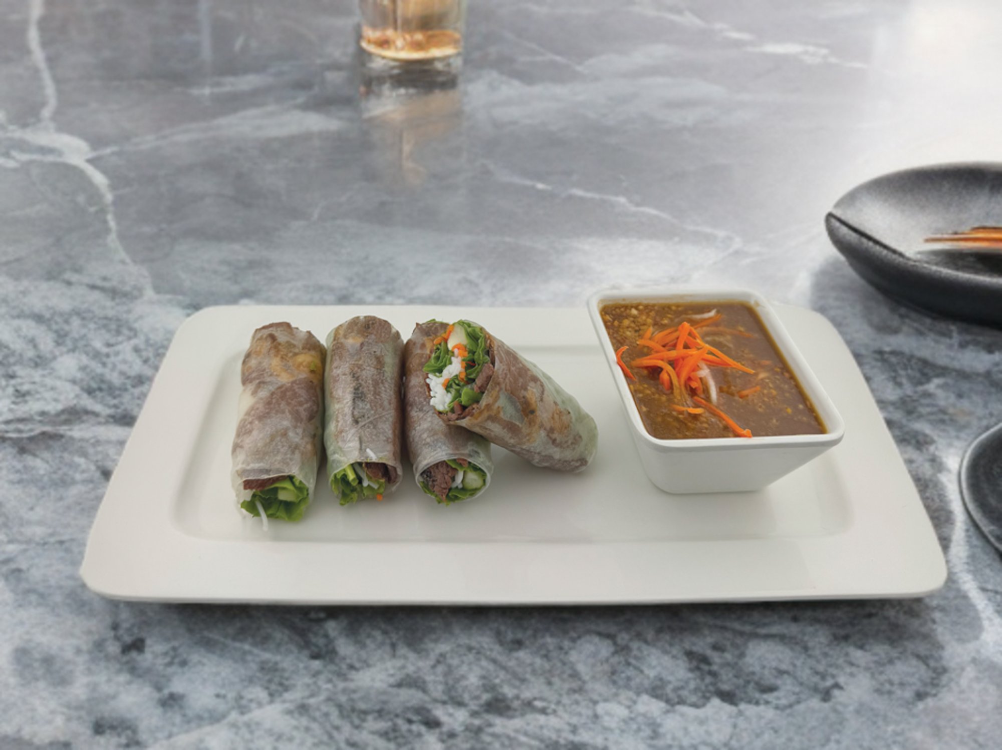 Grilled Beef Spring Rolls