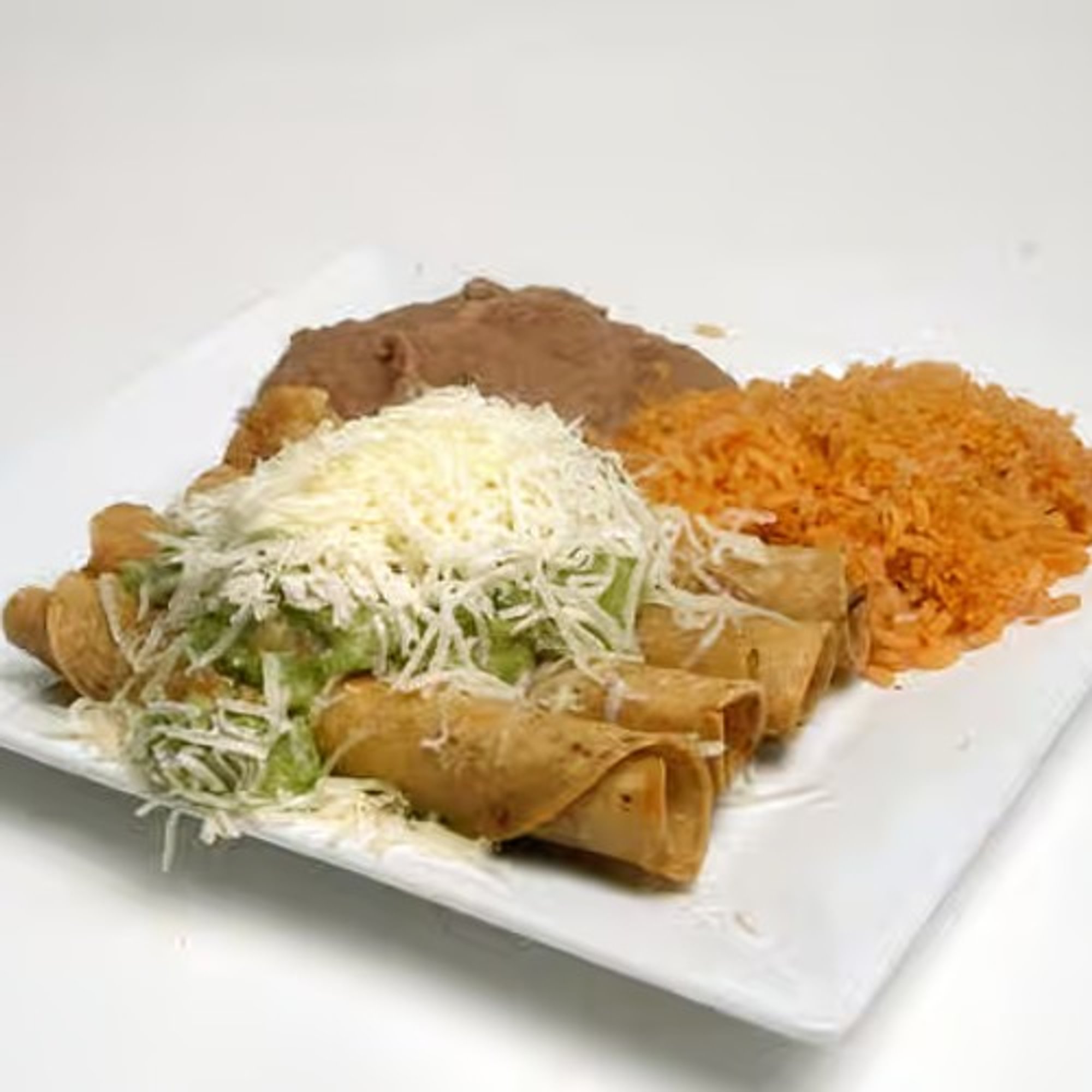 24 Rolled Taquitos, Beans, Rice, Soft Drinks Family Pack