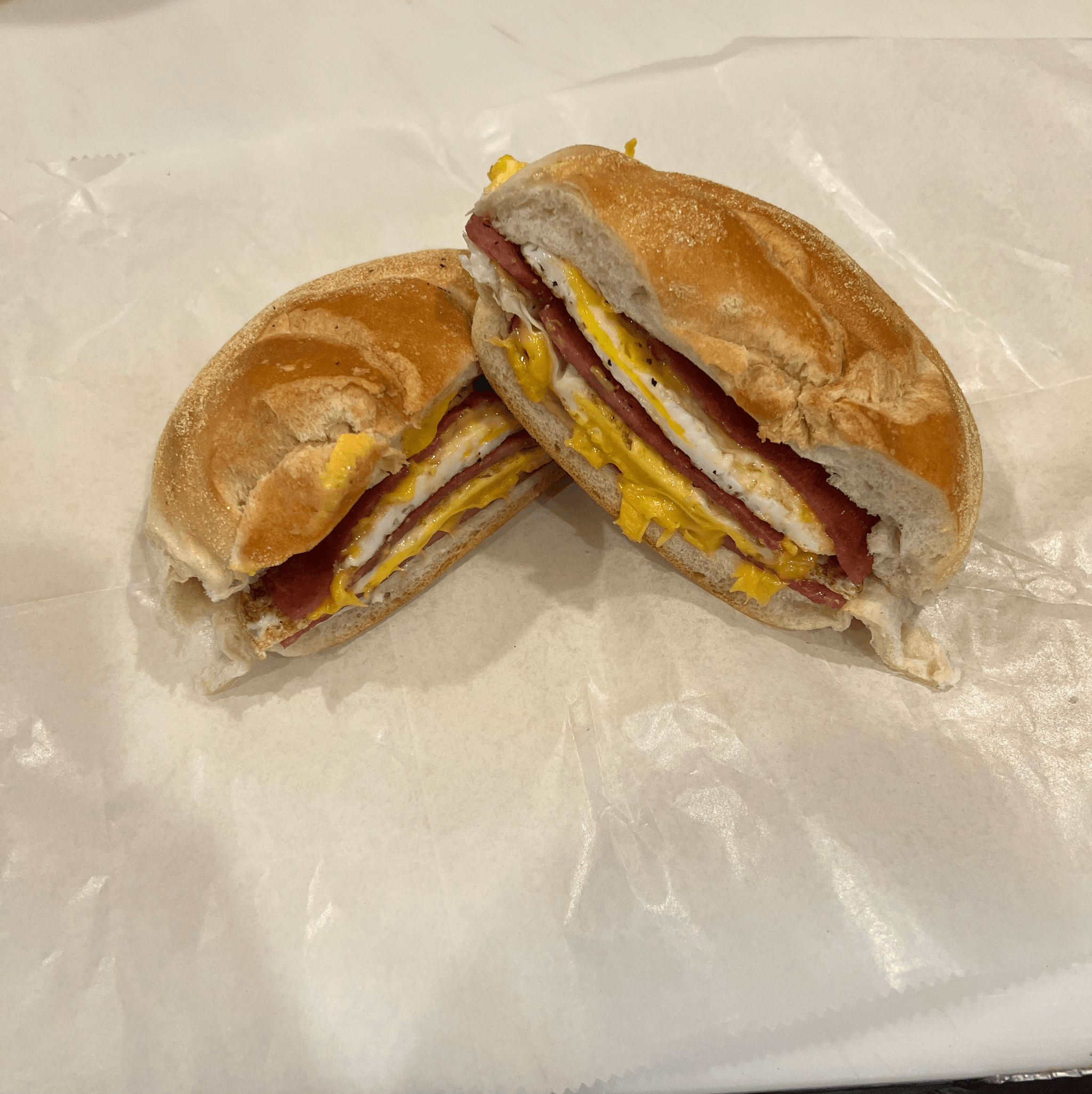 Taylor Ham, Egg & Cheese Sandwich