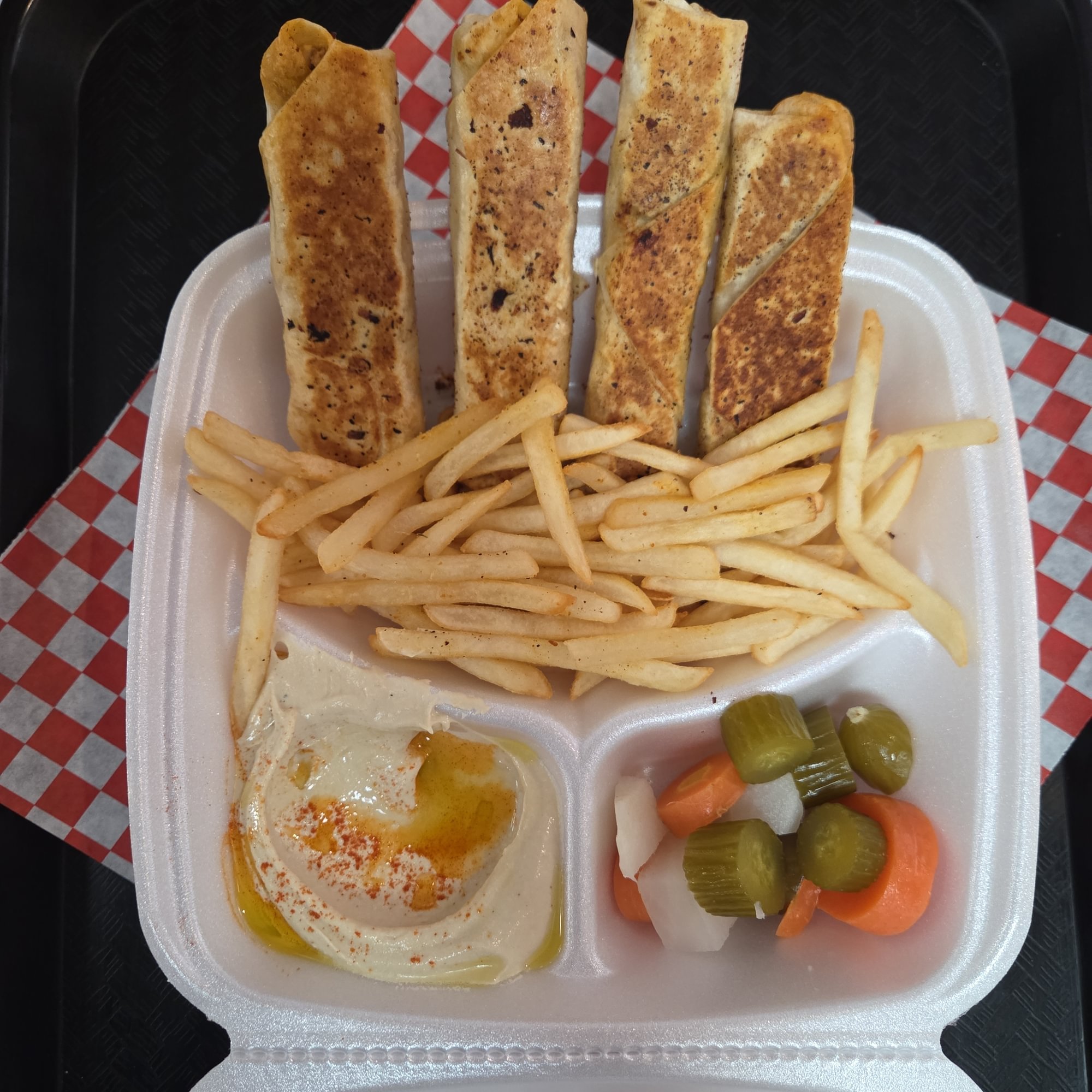 Chicken roll Plate