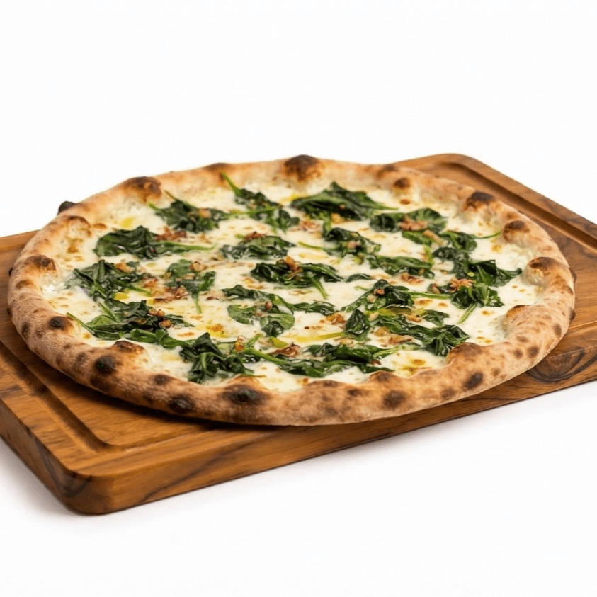 Spinach White Pizza