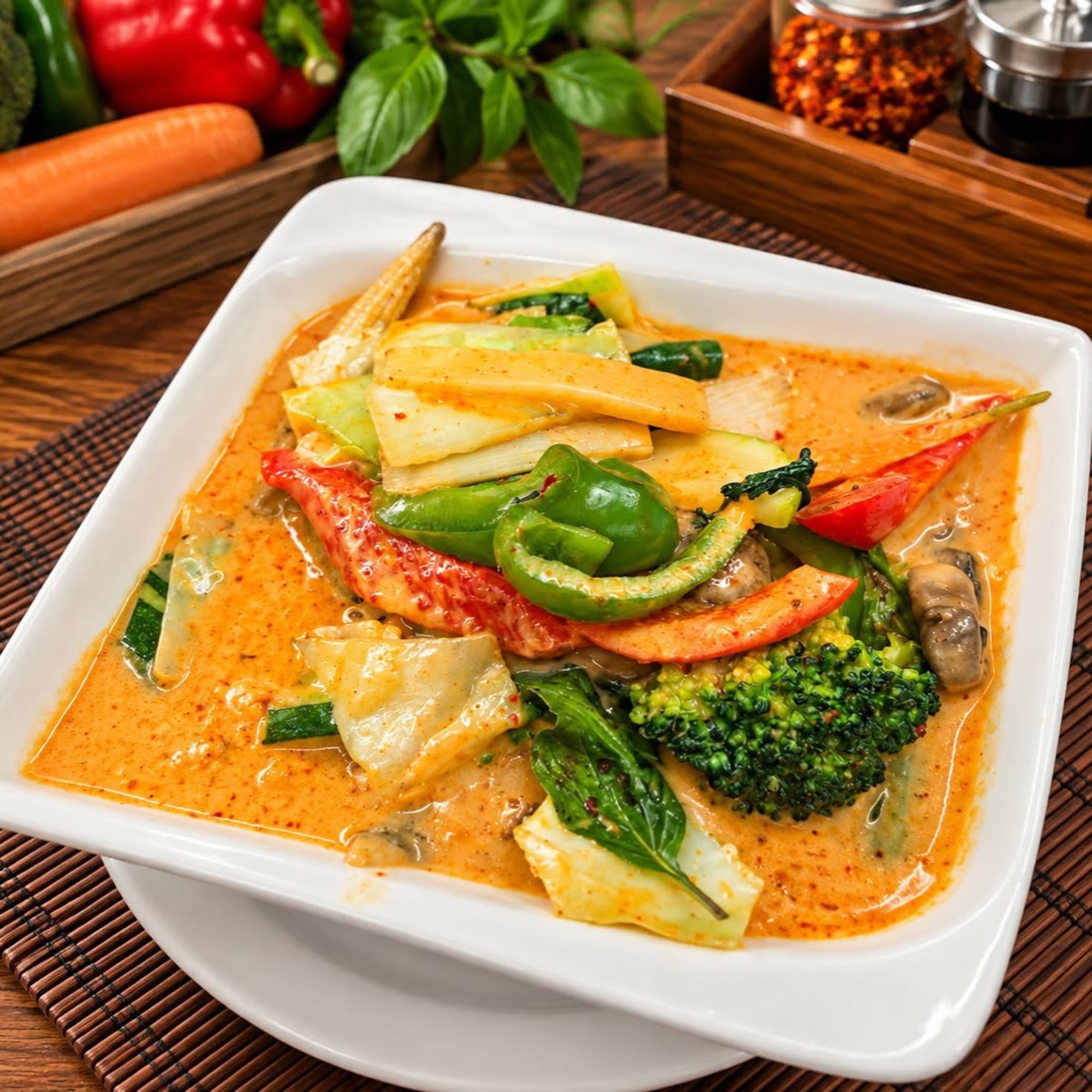 V1. (D) Vegetable Curry