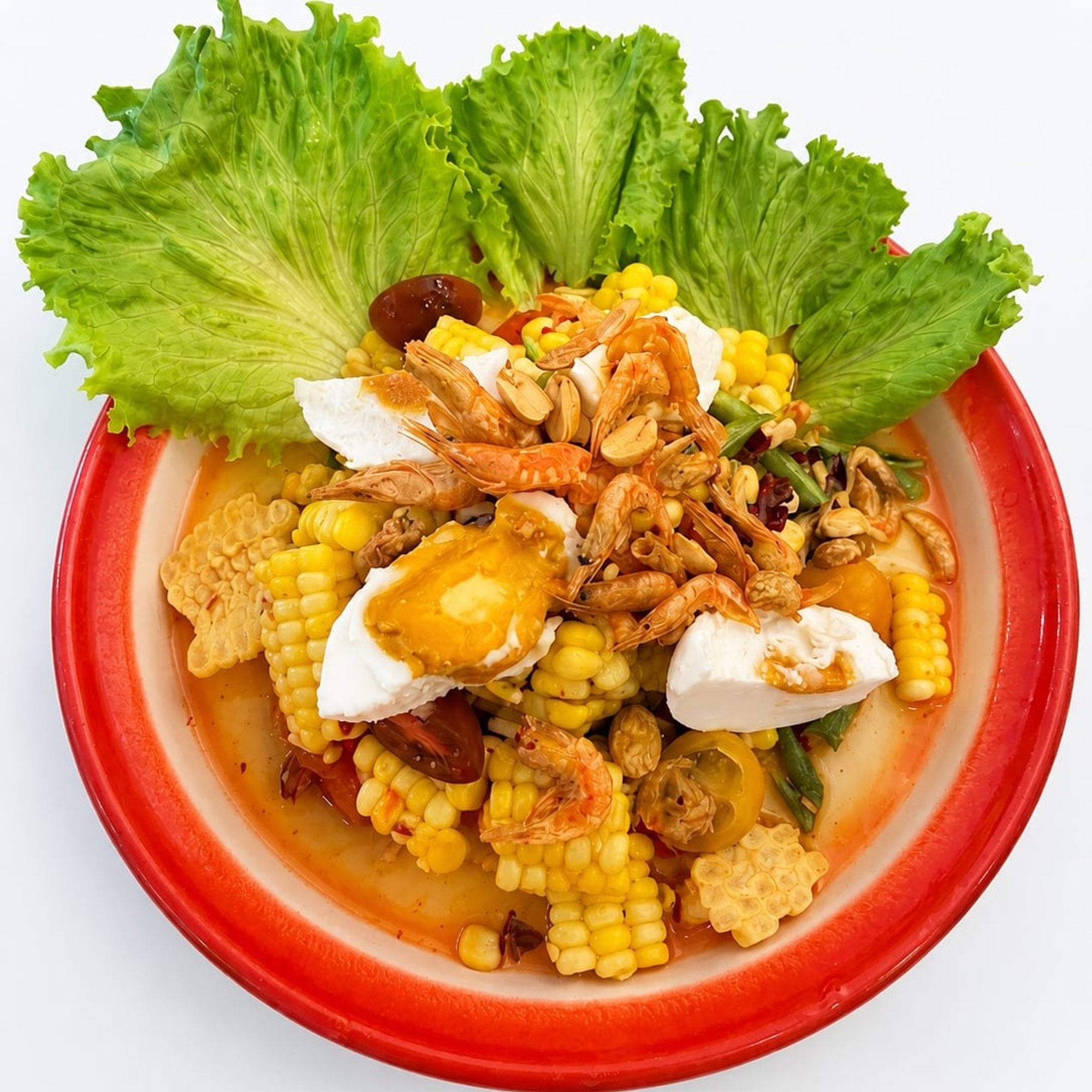 Corn & Salted Egg Papaya Salad