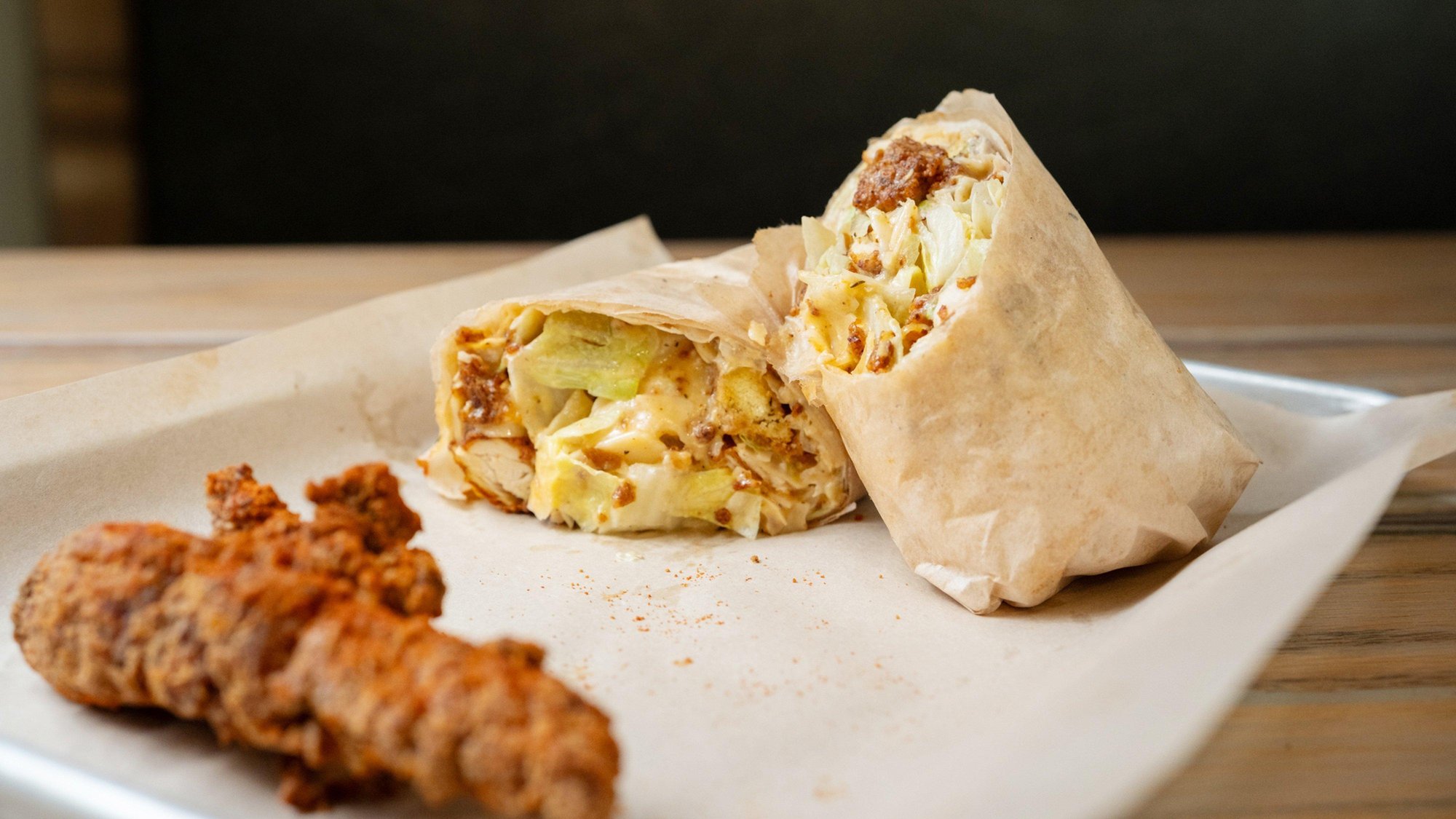Hot Chicken Caesar Wrap