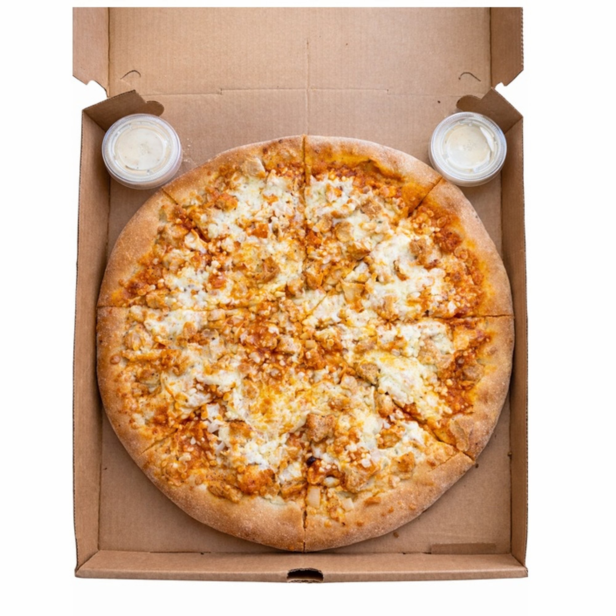 Buffalo Chicken Bleu Pizza