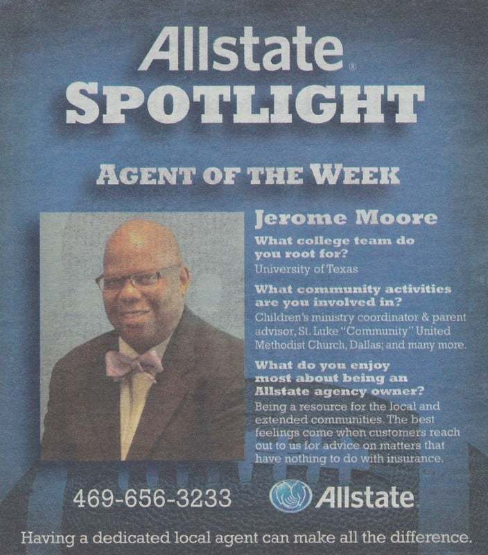 Jerome Moore: Allstate Insurance Photo