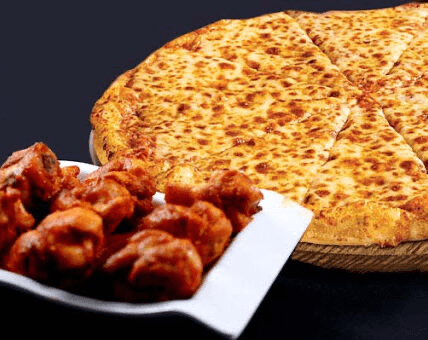 10 Wing / XL Cheese Pizza / Zeppoli Special