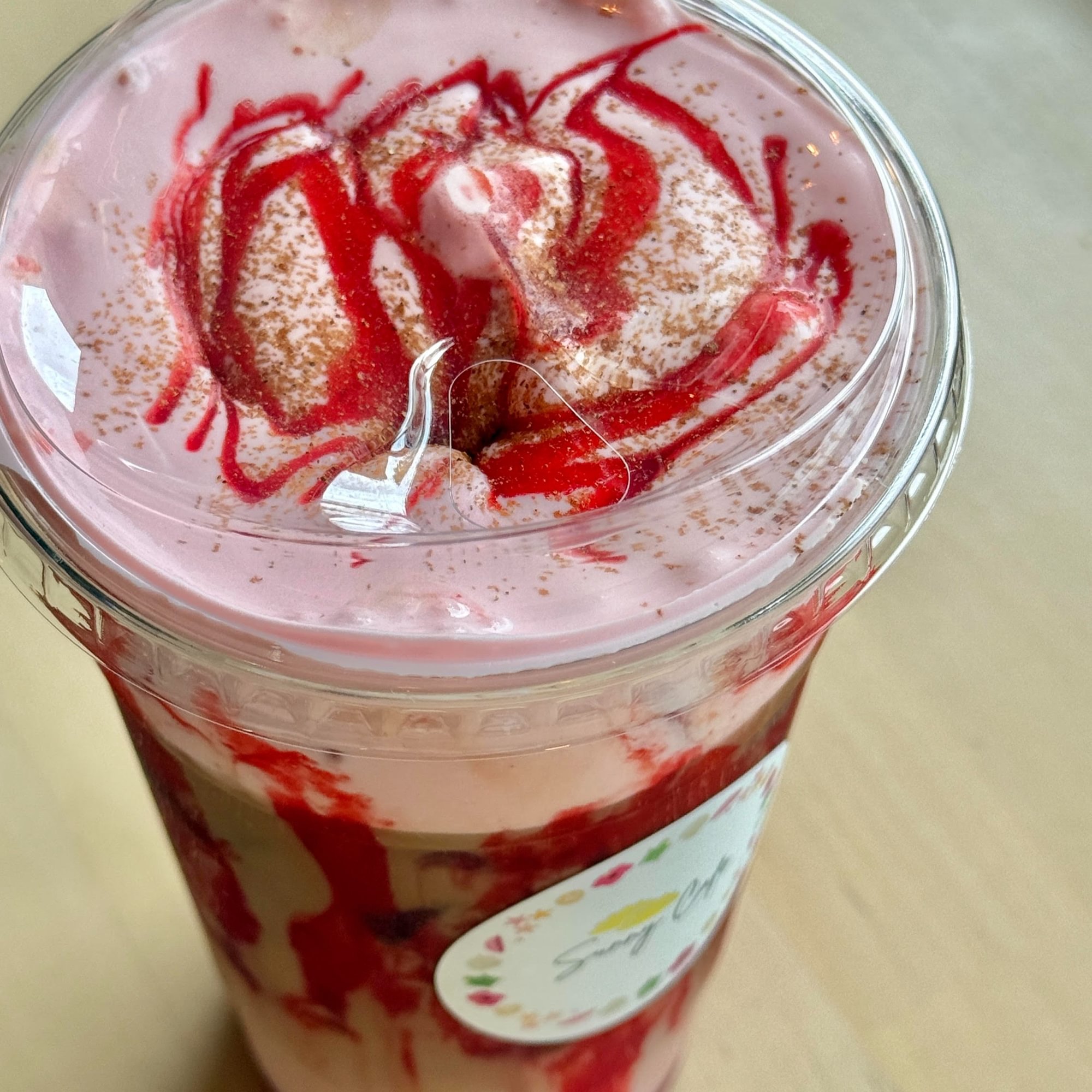 Strawberry Cheesecake Iced Latte