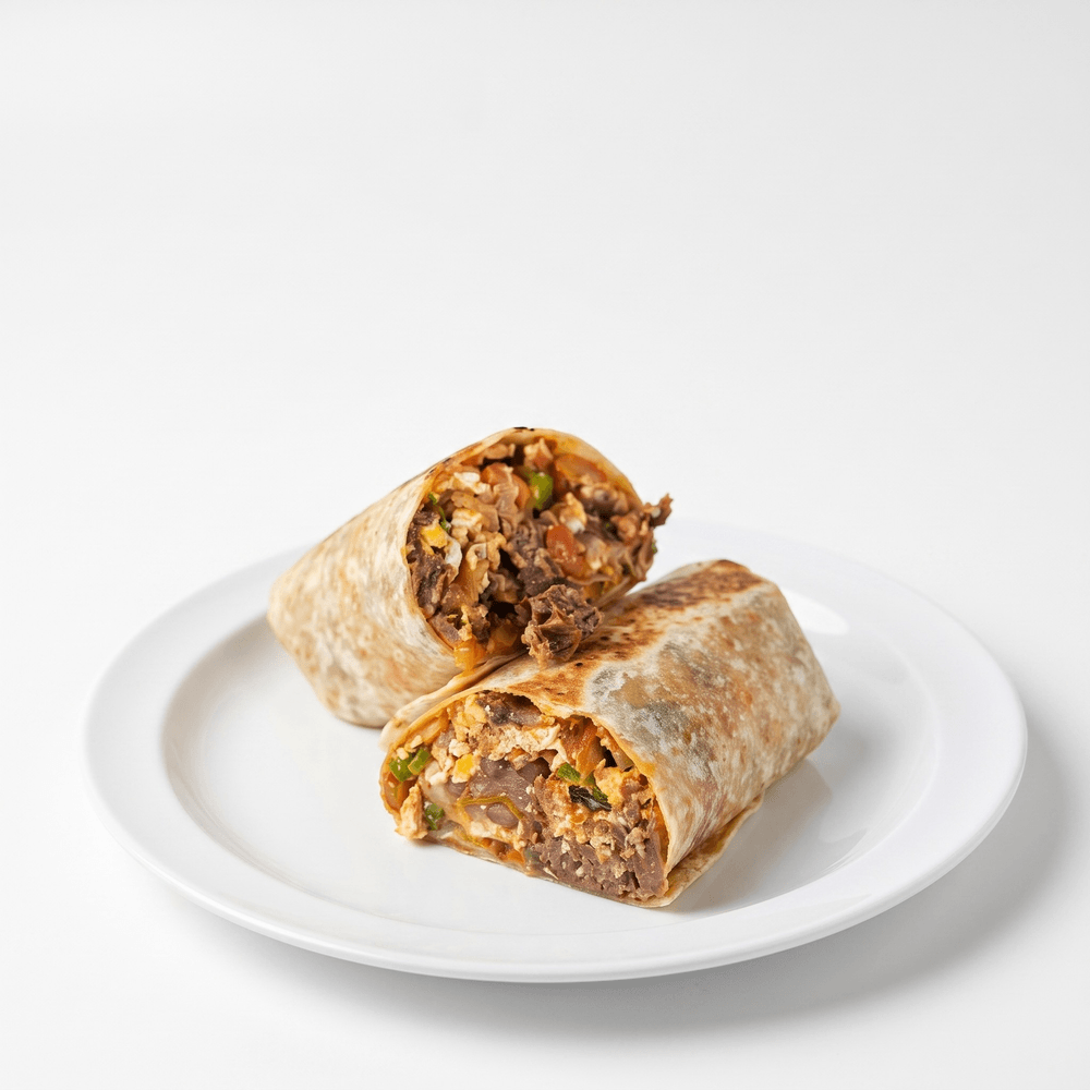 Machaca and Egg Breakfast Burrito
