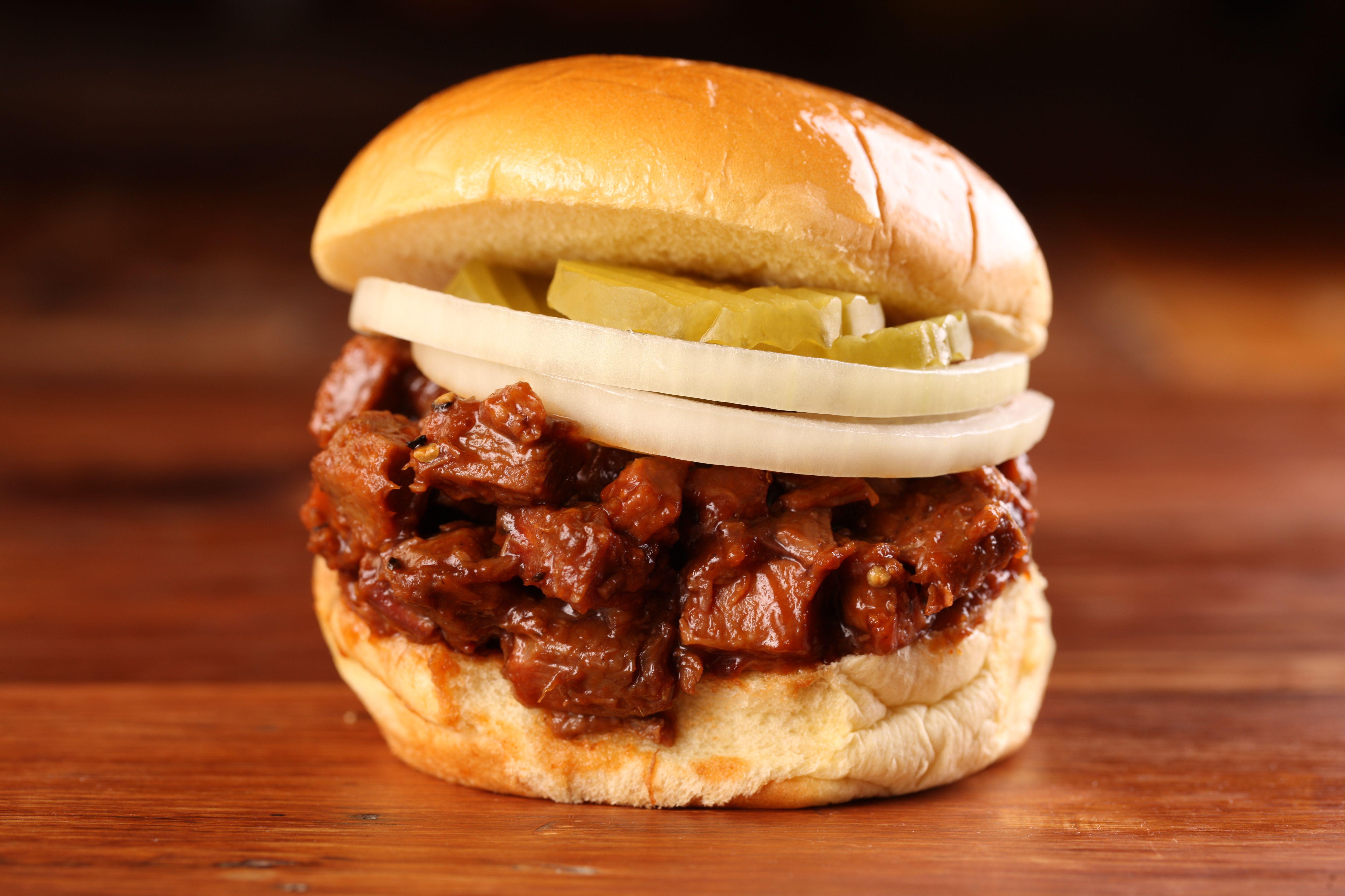 Chopped Brisket Sandwich
