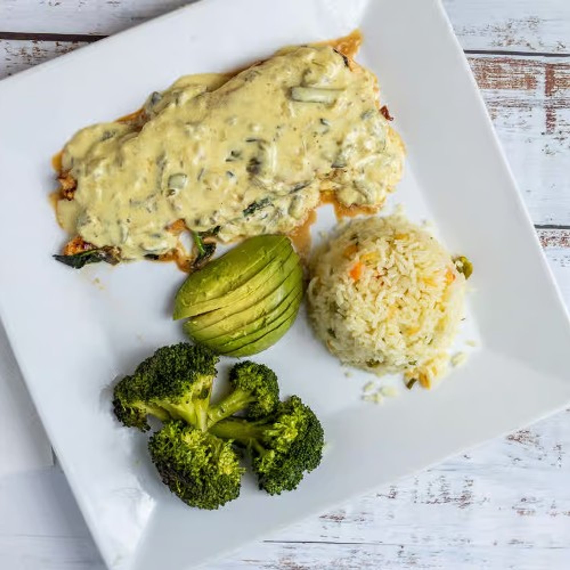 Spinach & Poblano Chicken Breast