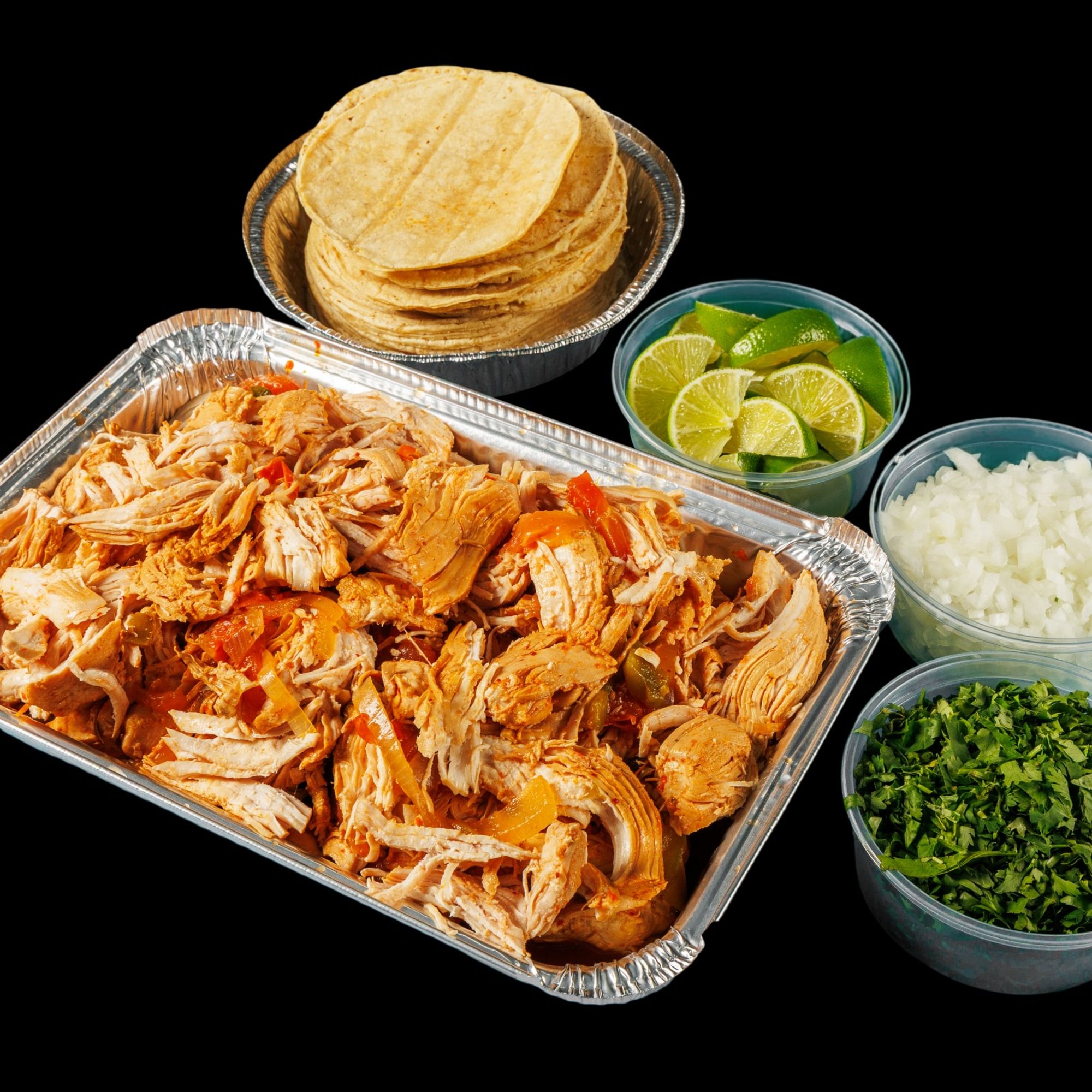 5 Pound Shredded Chicken Tray