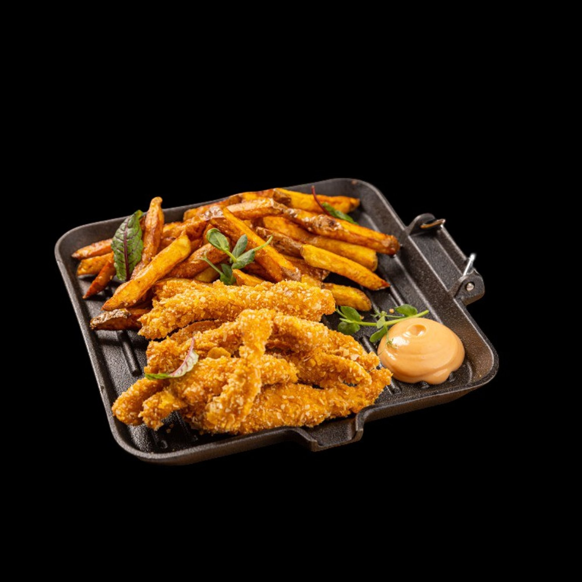 Chicken fingers with fries