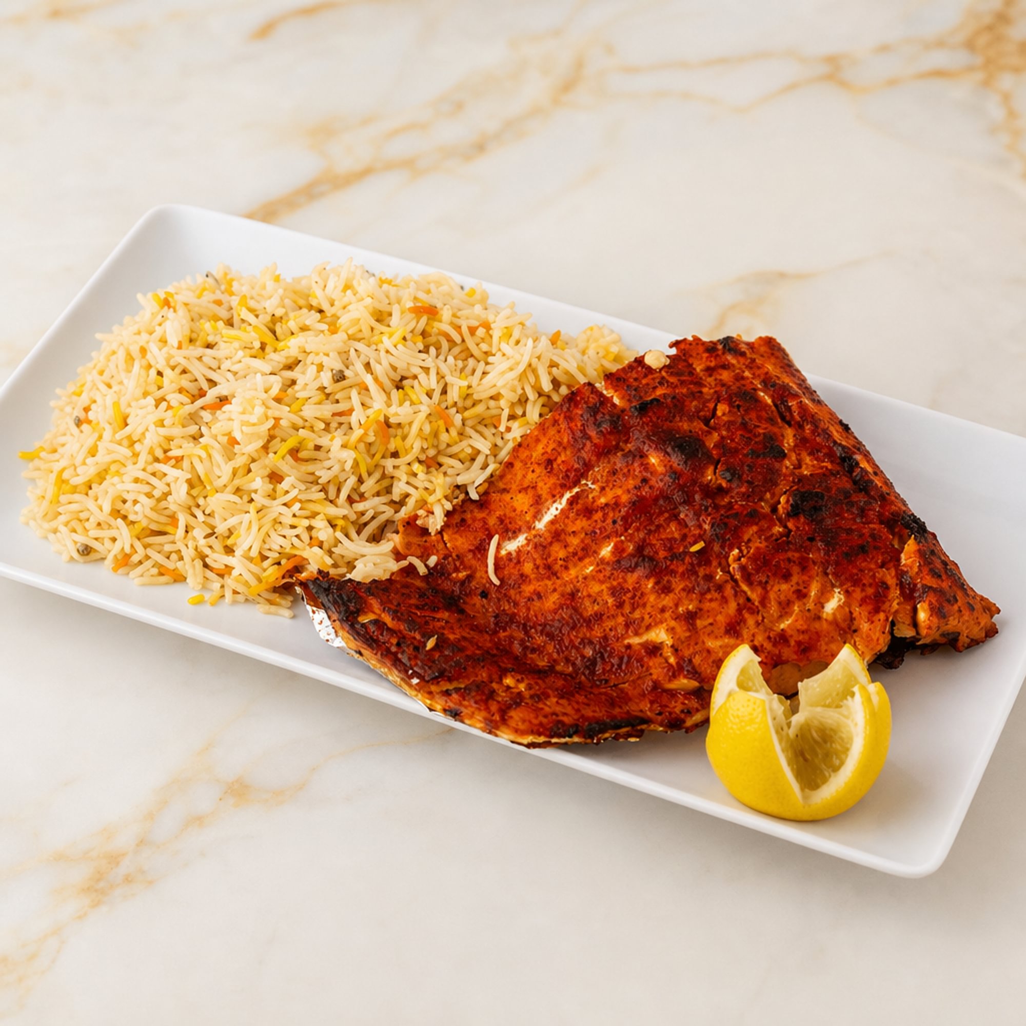 1/4 Salmon w Rice