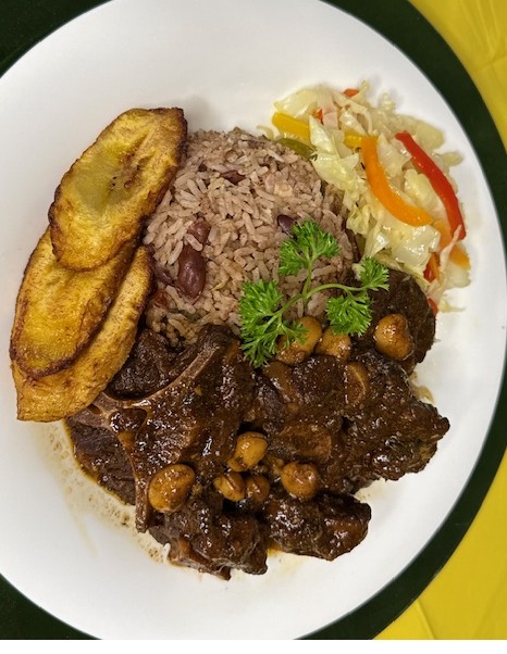 Braised Oxtail and Butter Beans