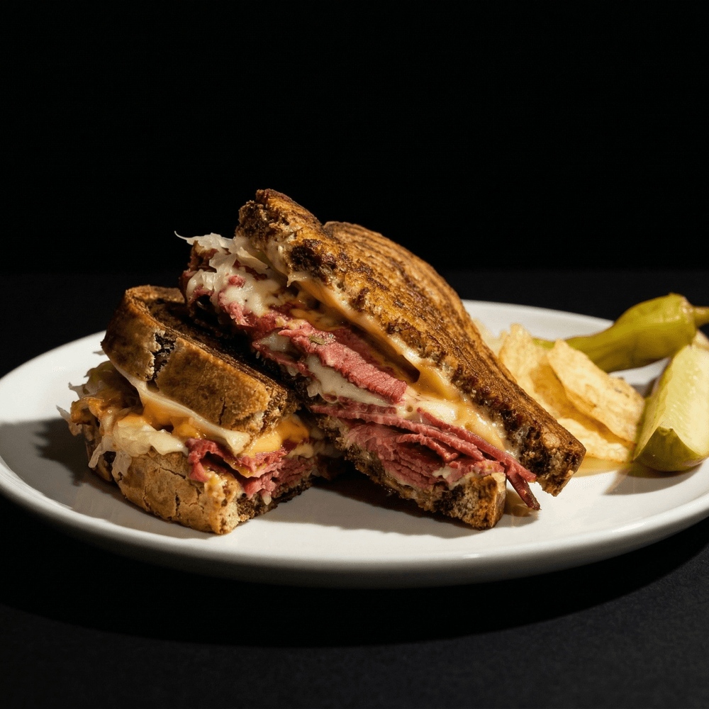 Reuben on Marble Rye
