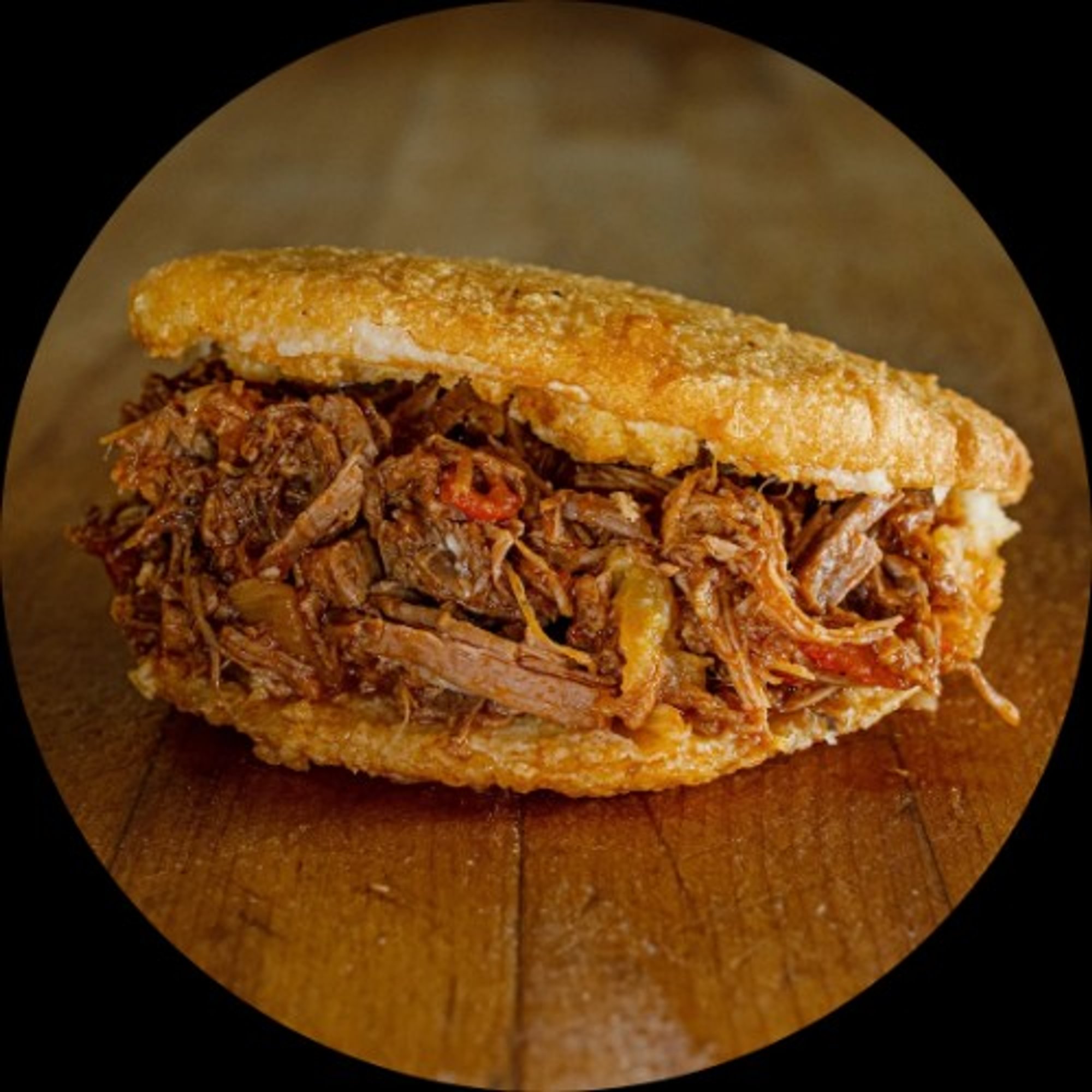 Beef Arepa