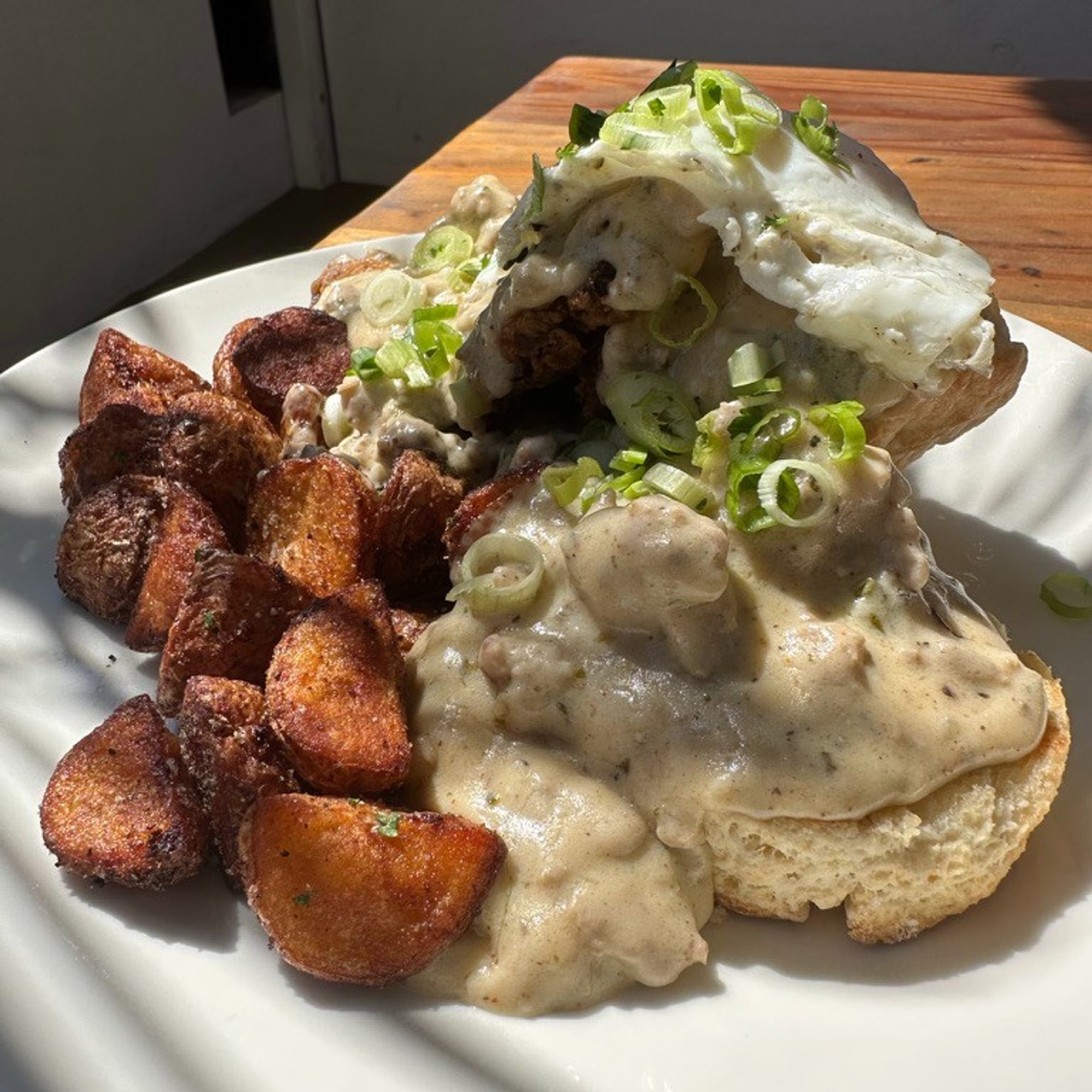 Buttermilk Biscuits and Pork Sausage Gravy (Saturday and Sunday Only)