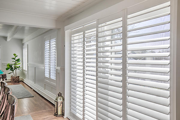 Beautiful shutters in glacier white from Norman International - our best selling, most loved brand. Easy to see why!