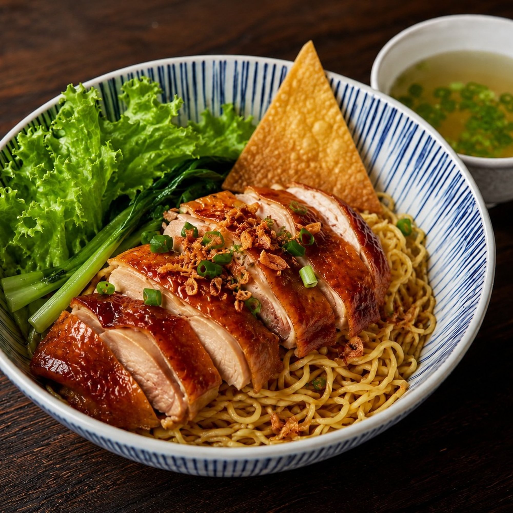 Roast Chicken Egg Noodle