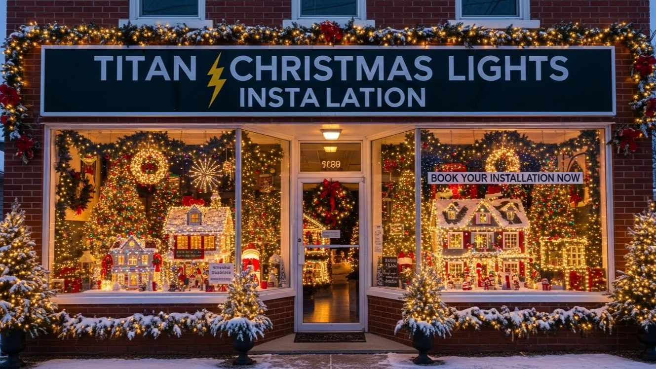 Titan Christmas Lights Installation Image