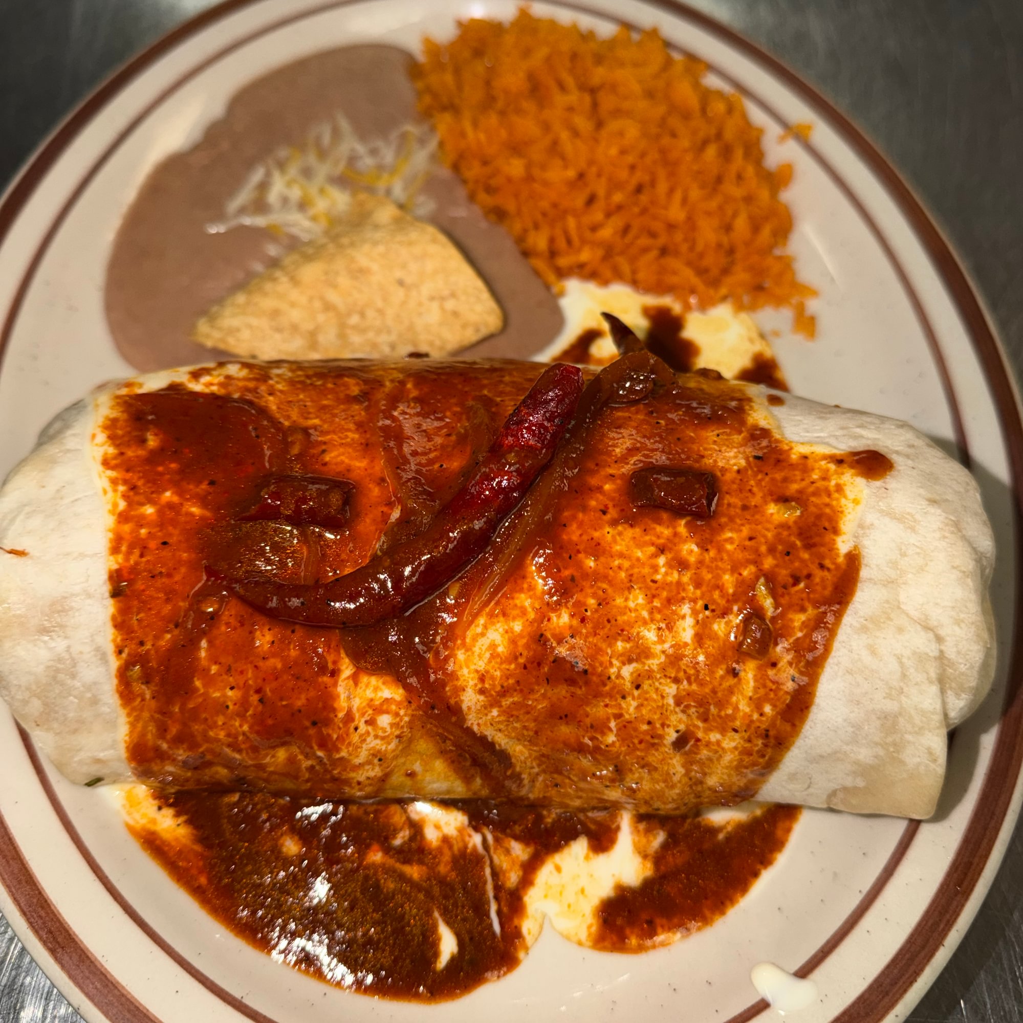 Burrito on Fire Dinner