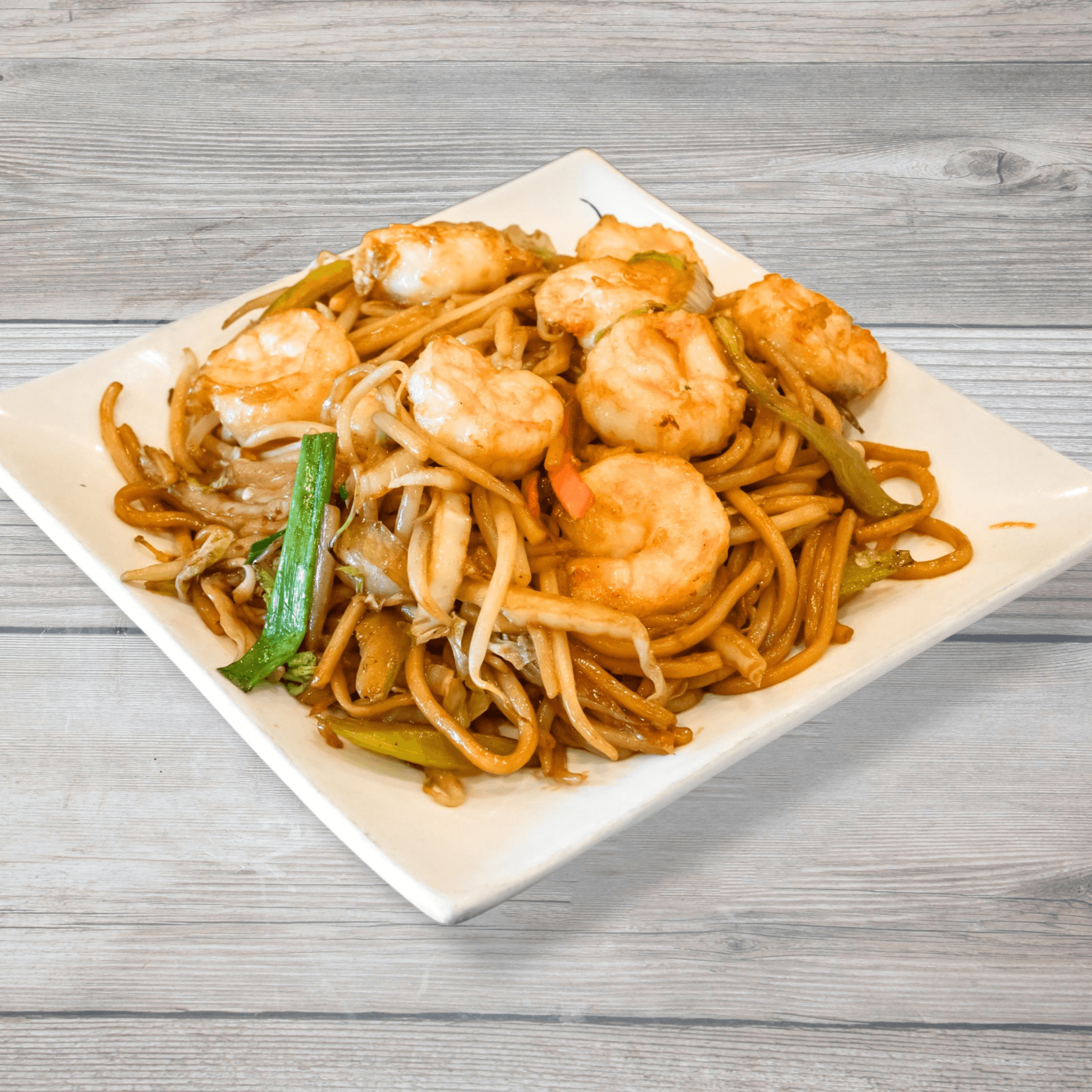 Shrimp chow mein / 虾仁炒面