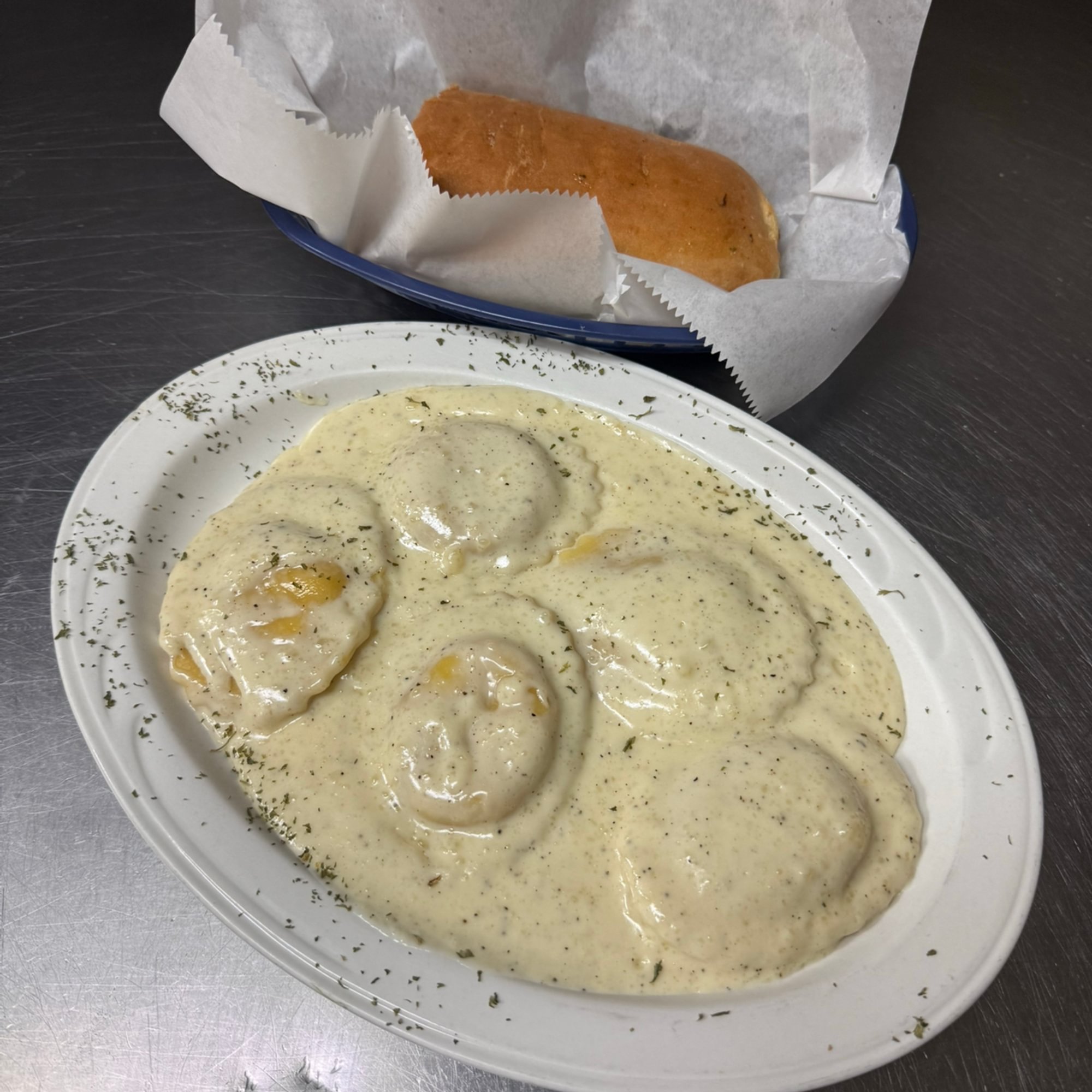 Lobster & Crab Ravioli Lunch