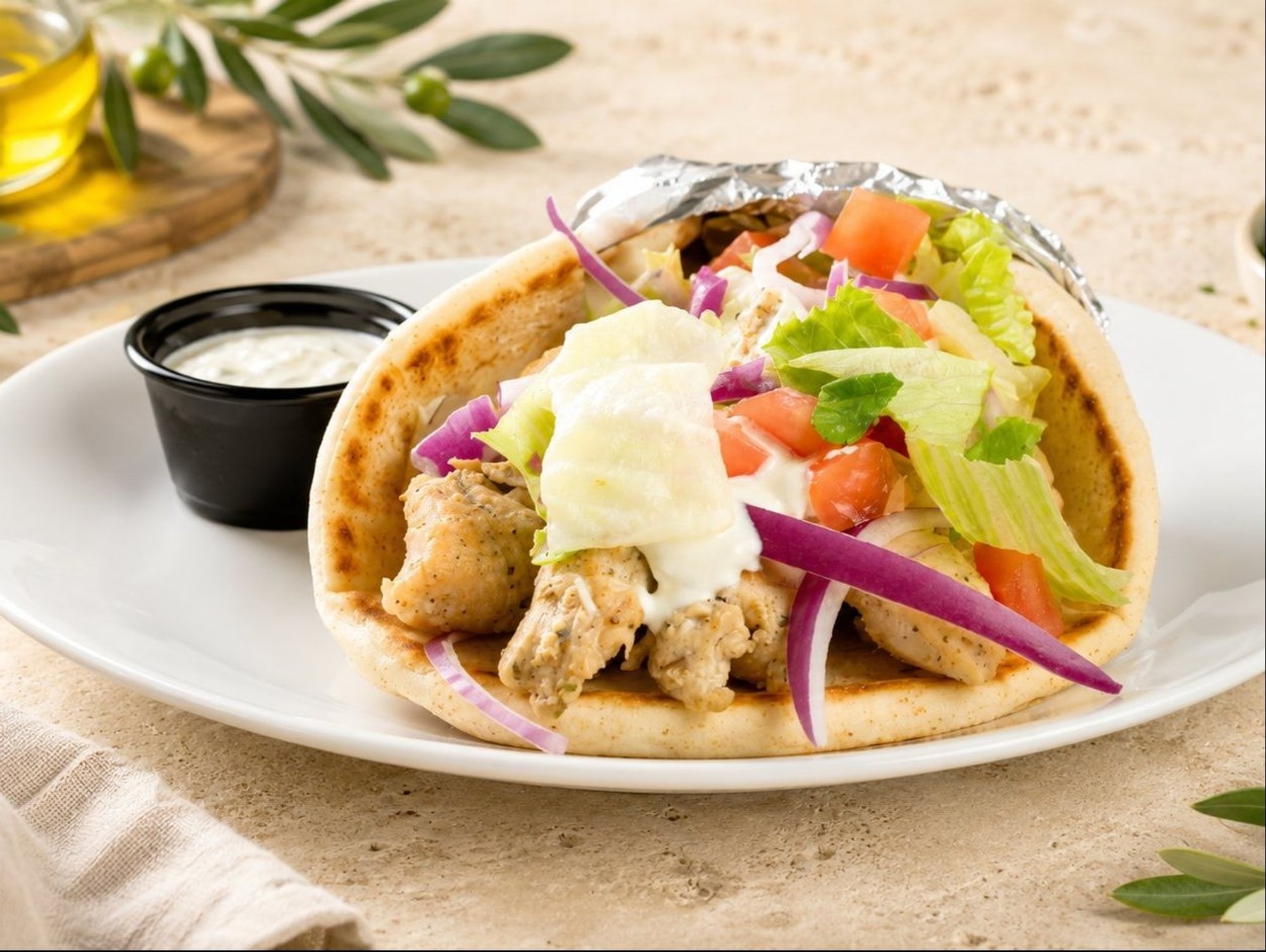 Grilled Chicken Pita