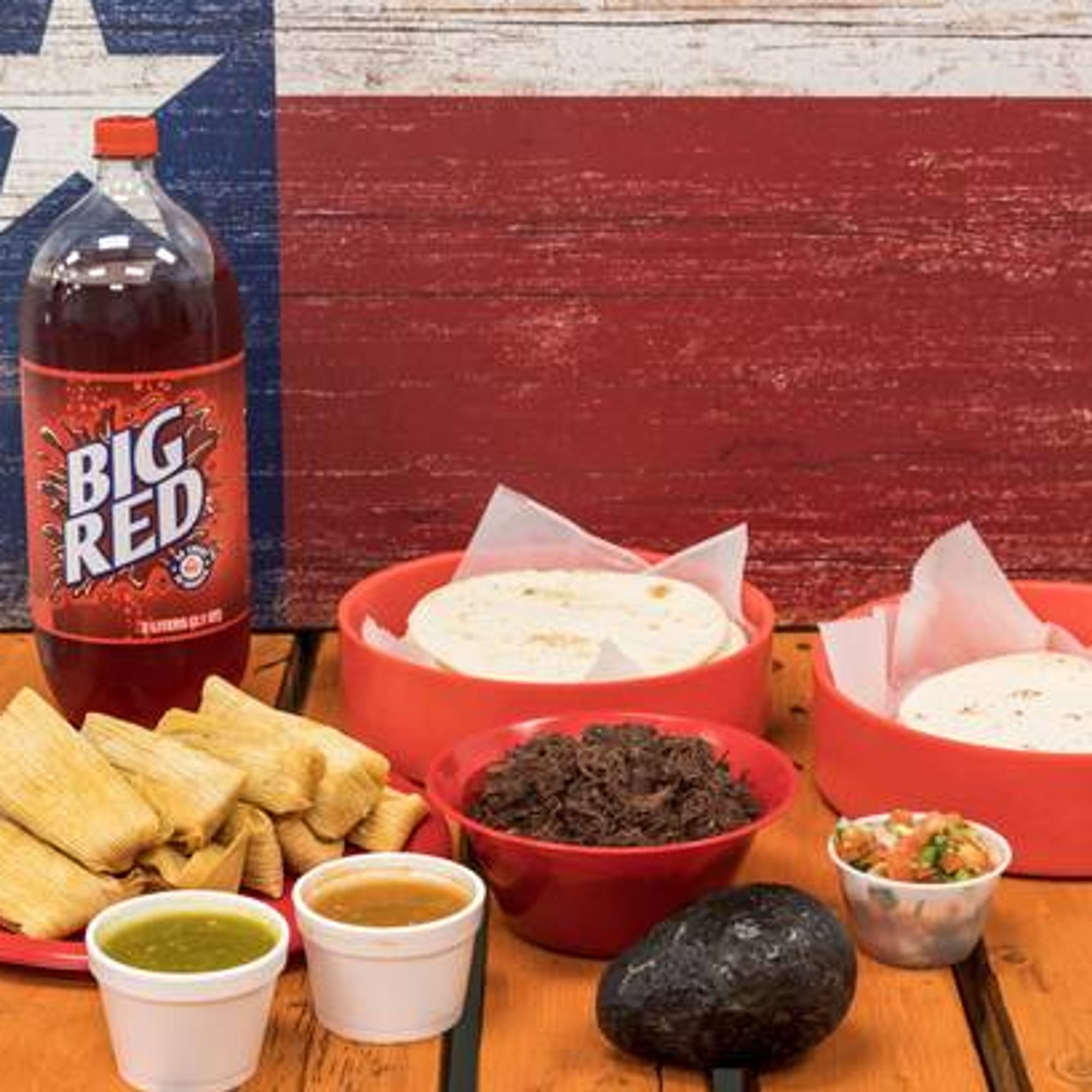 1.5 Lb Barbacoa, Handmade Tamales (1 Dozen), 2 Salsas (4 Oz), 10 Corn Tortillas, 10 Flour Tortill...