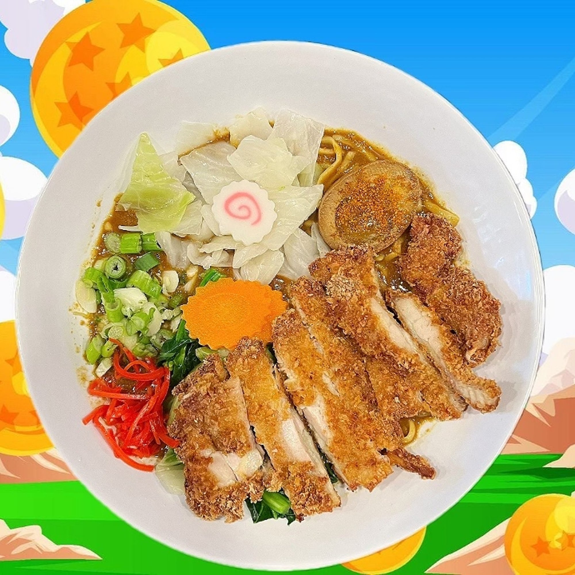 Chicken Katsu Curry Ramen (Soup)