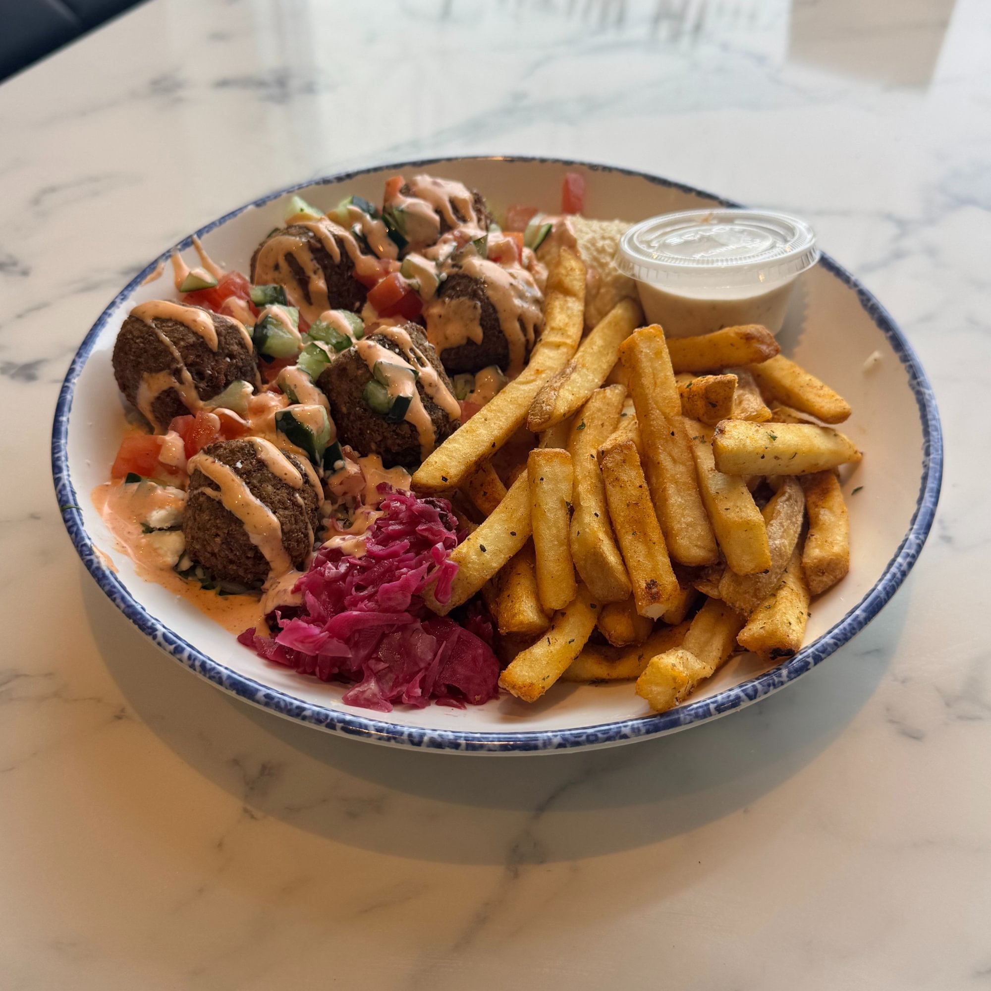 Falafel Fritters Bowl
