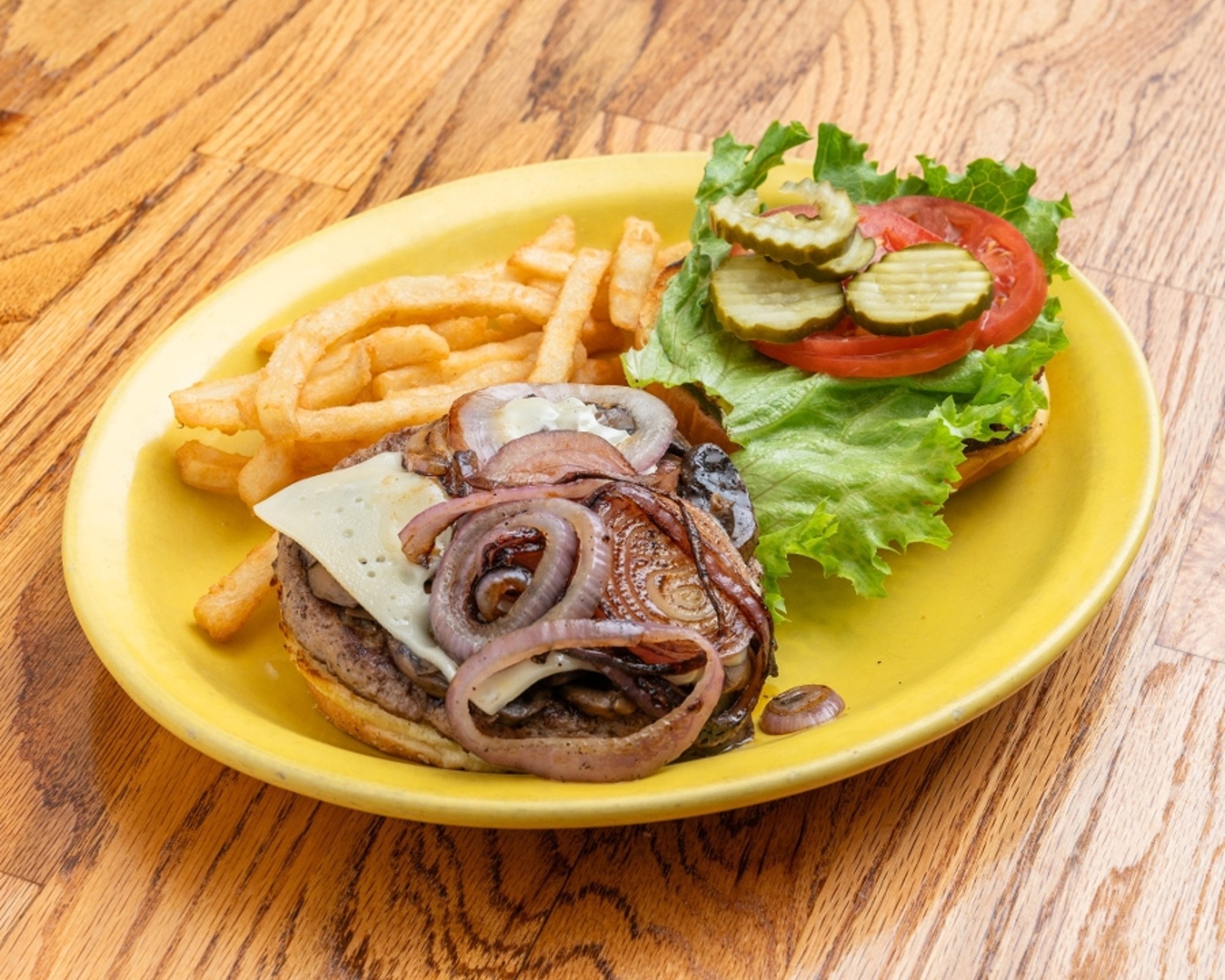 Mushroom Swiss Burger