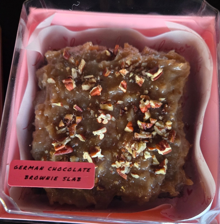 German chocolate Brownie slab