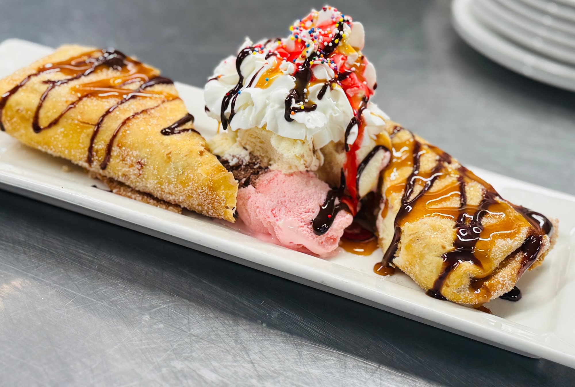 Fried Cheesecake Chimichanga