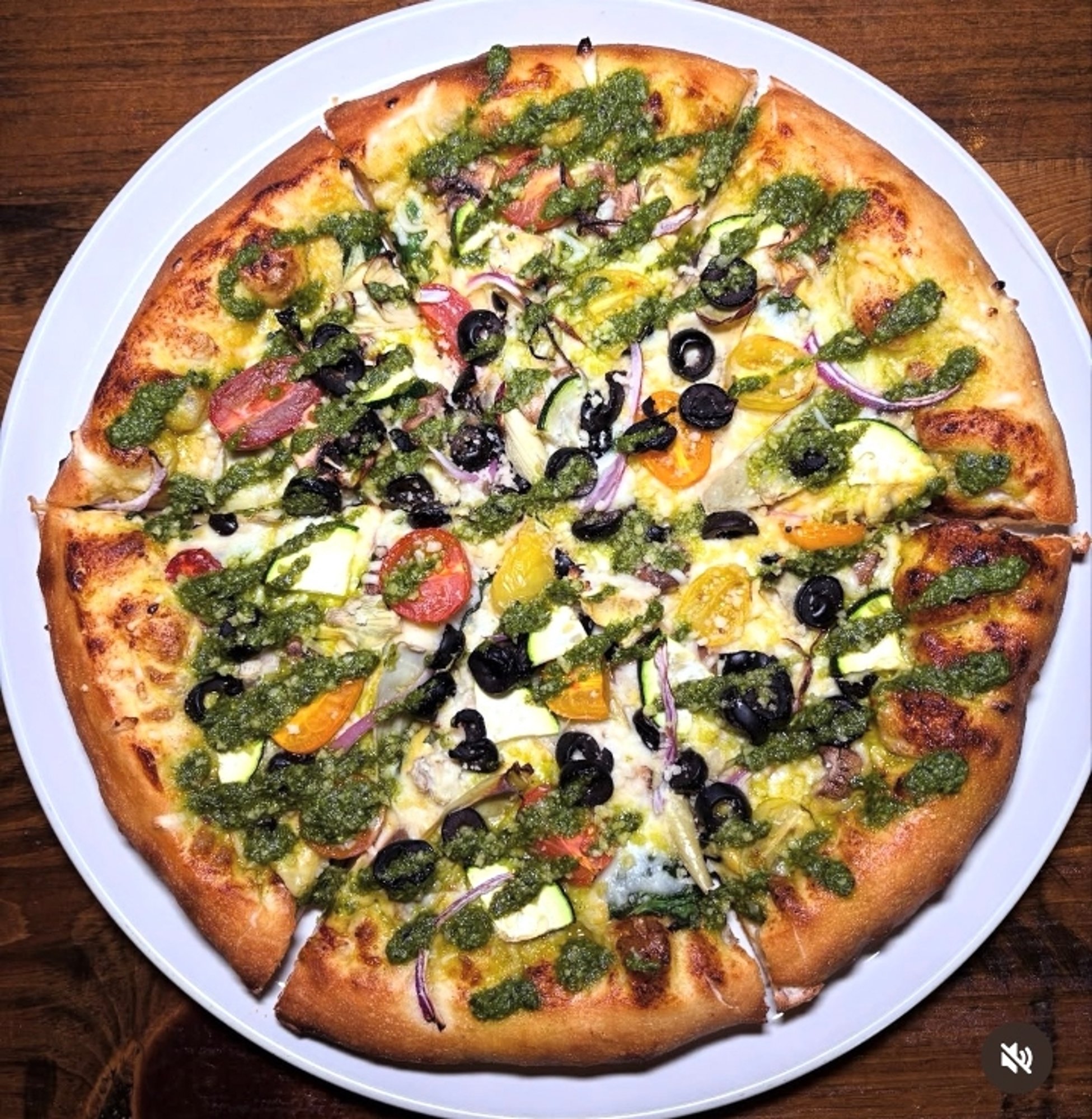 Pesto White Veggie Delight