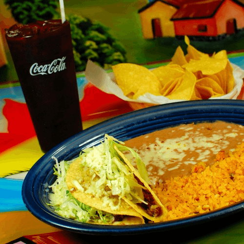 Taco, Rice and Beans