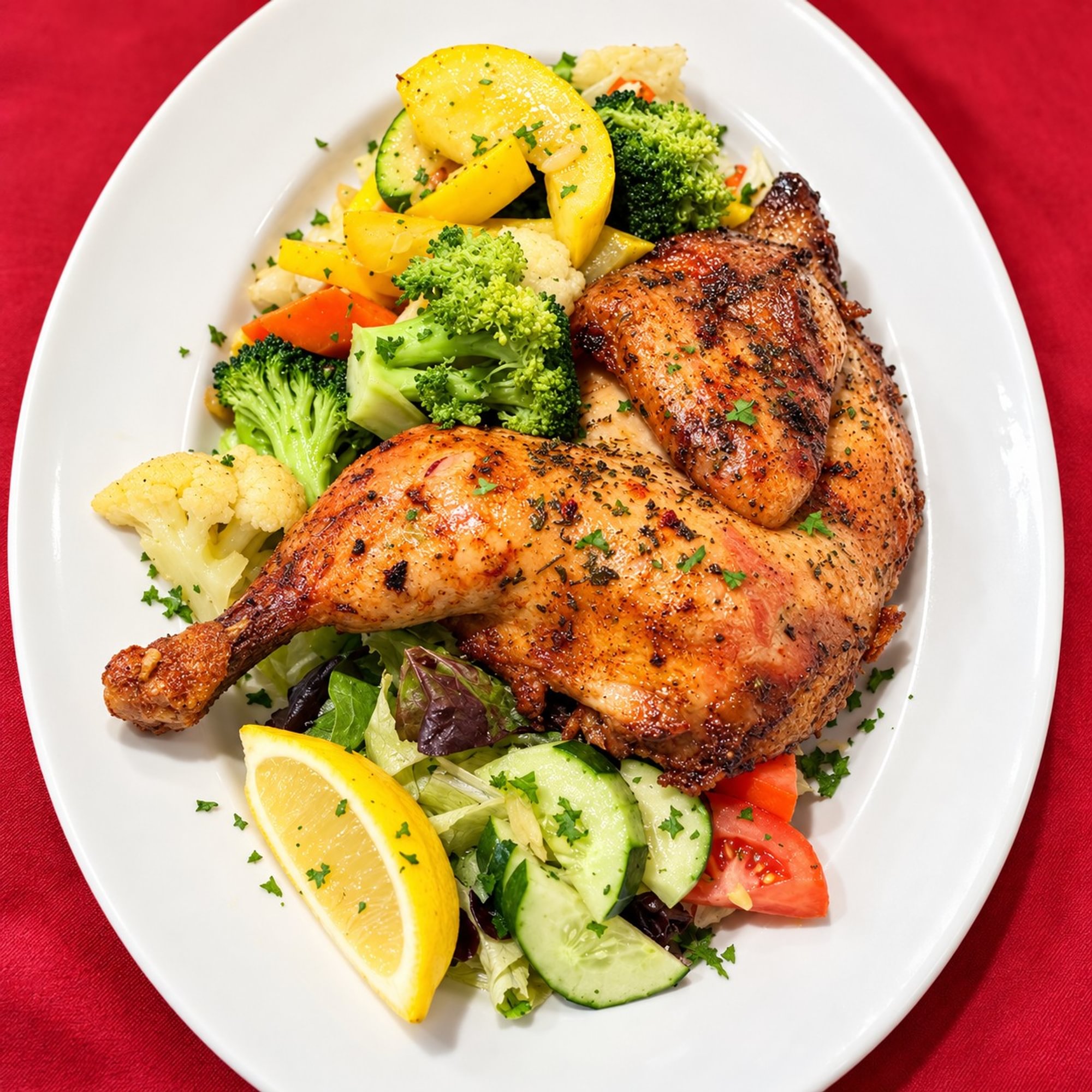 Half Broiled Chicken