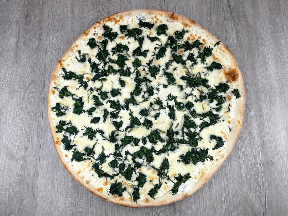 White Spinach Pizza