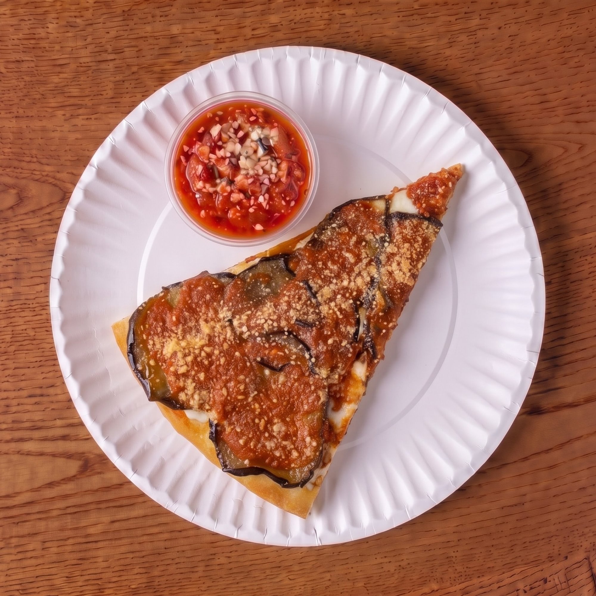 Eggplant & Fresh Mozzarella Pan Slice