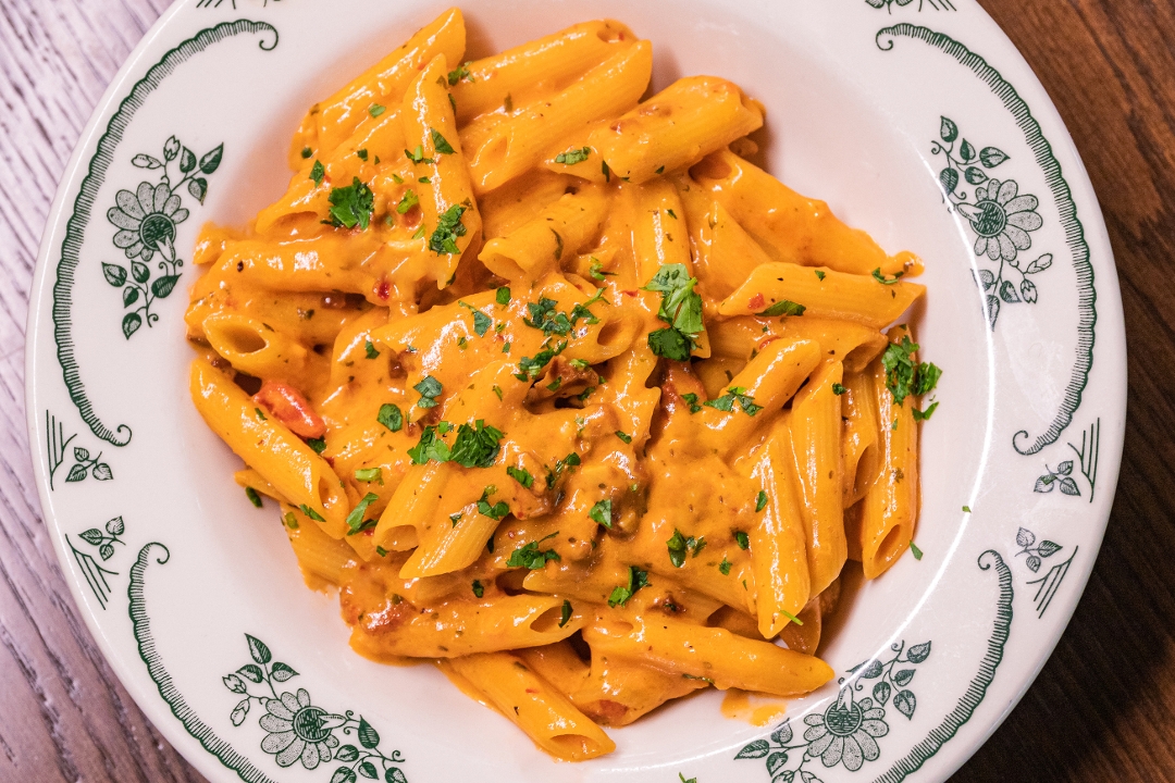 Penne alla Vodka - VEGETARIAN No Pancetta